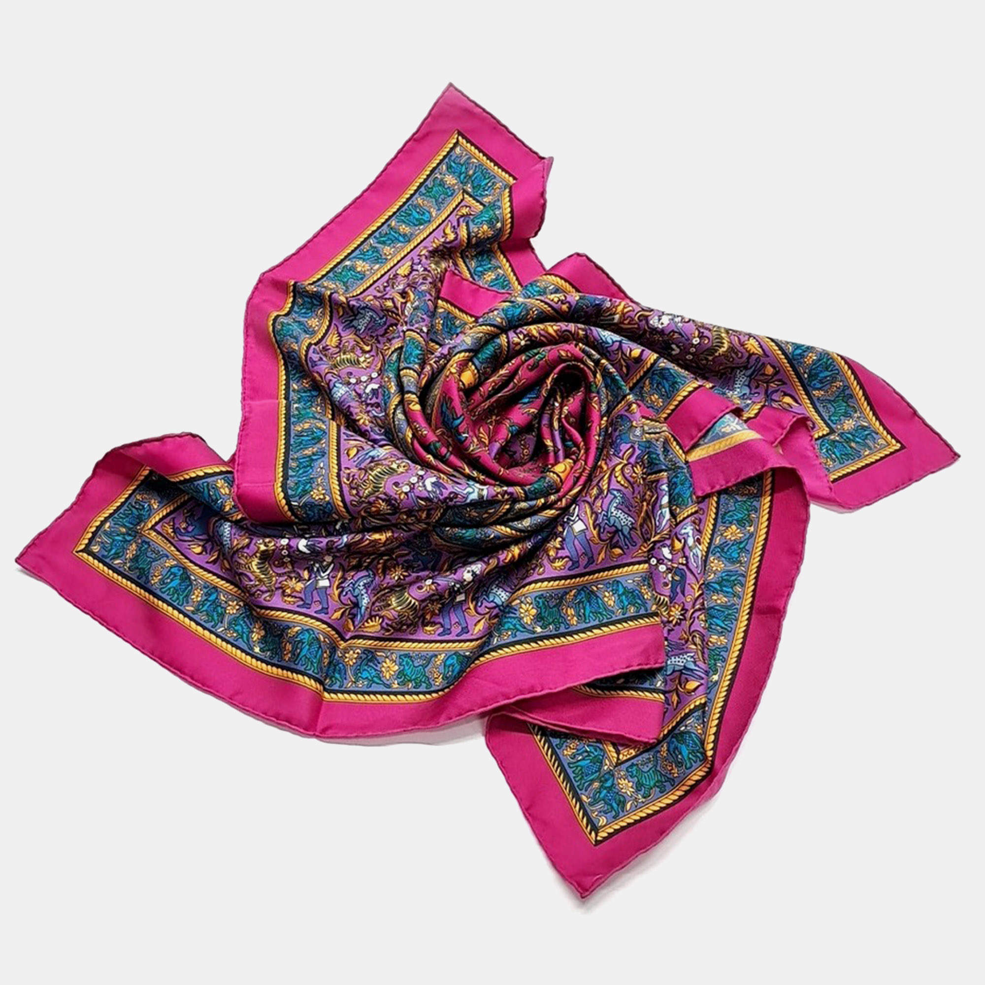 Pre Owned Hermès Multicolor Silk scarf