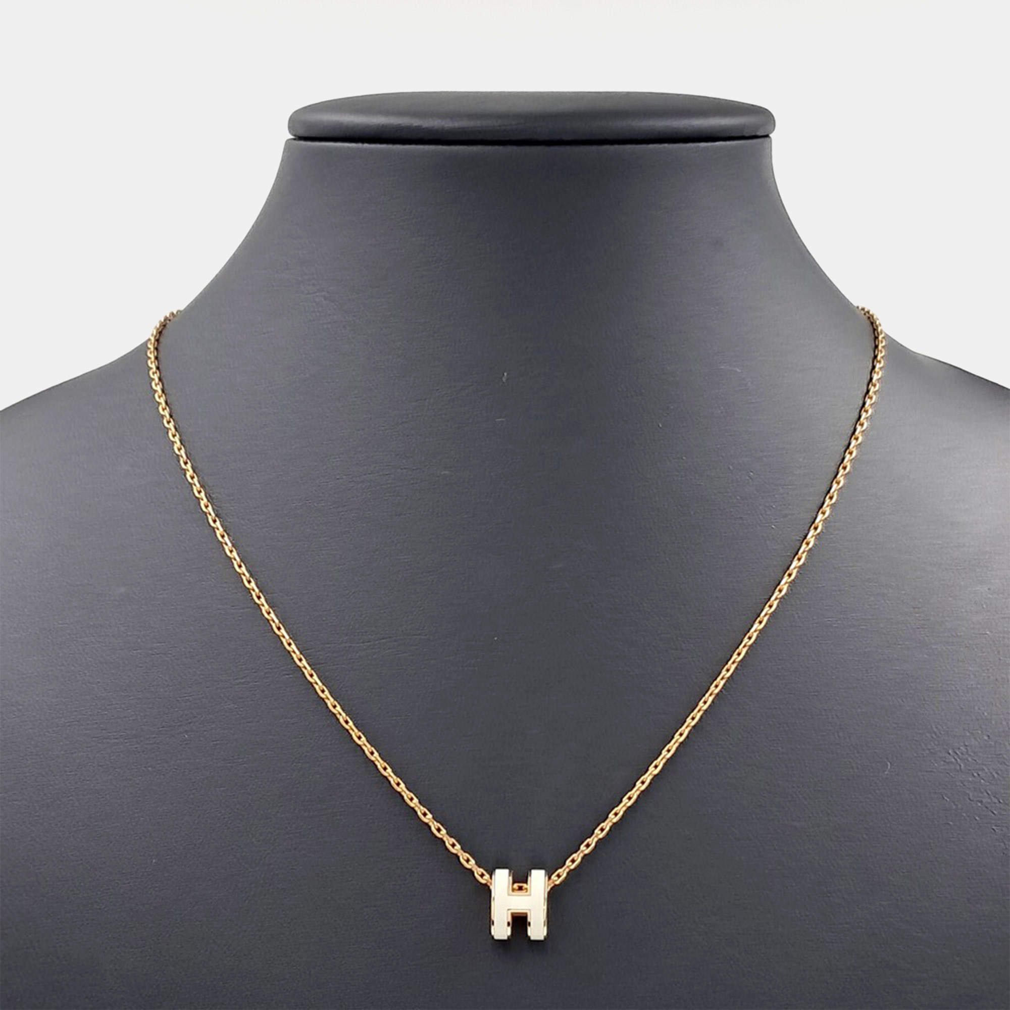 Pre Owned Hermès Metal Pop H Mini Necklace