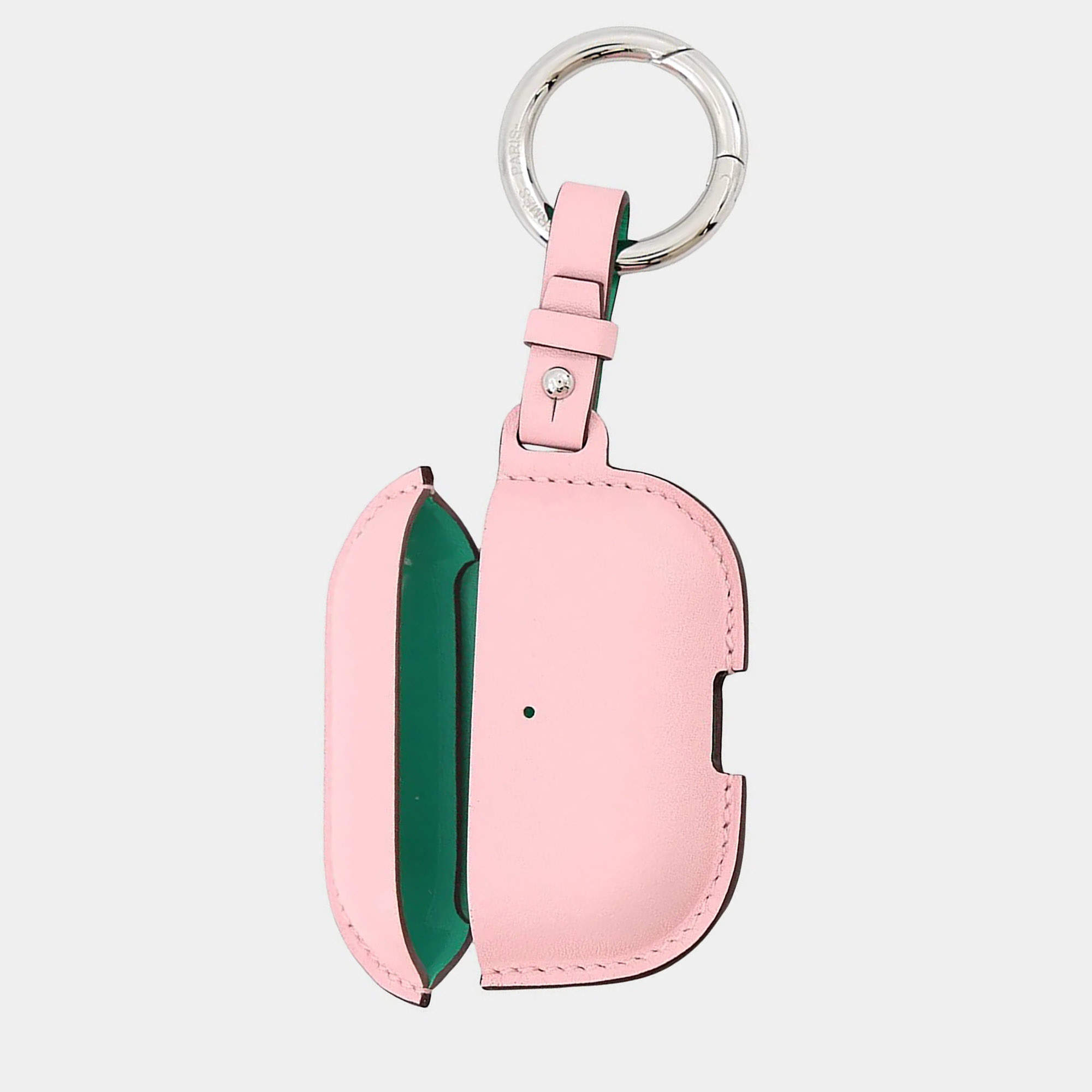 مملوكة مسبقًا Hermes Case For Airpods Pro 2 Rose Sakura/Menthe Swift Leather