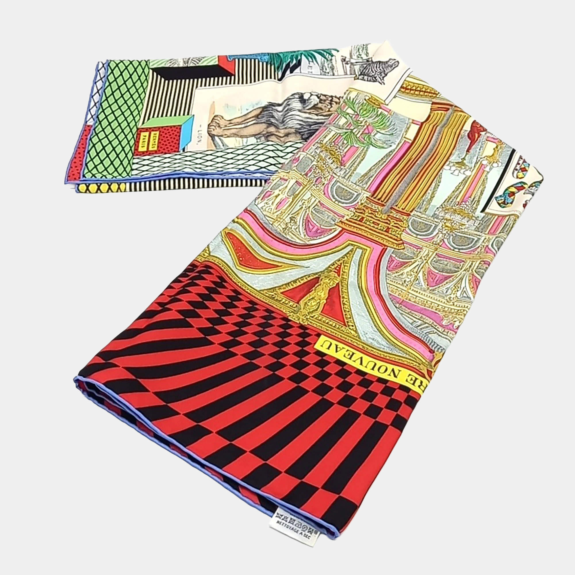 Pre Owned Hermès Multicolor silk scarf