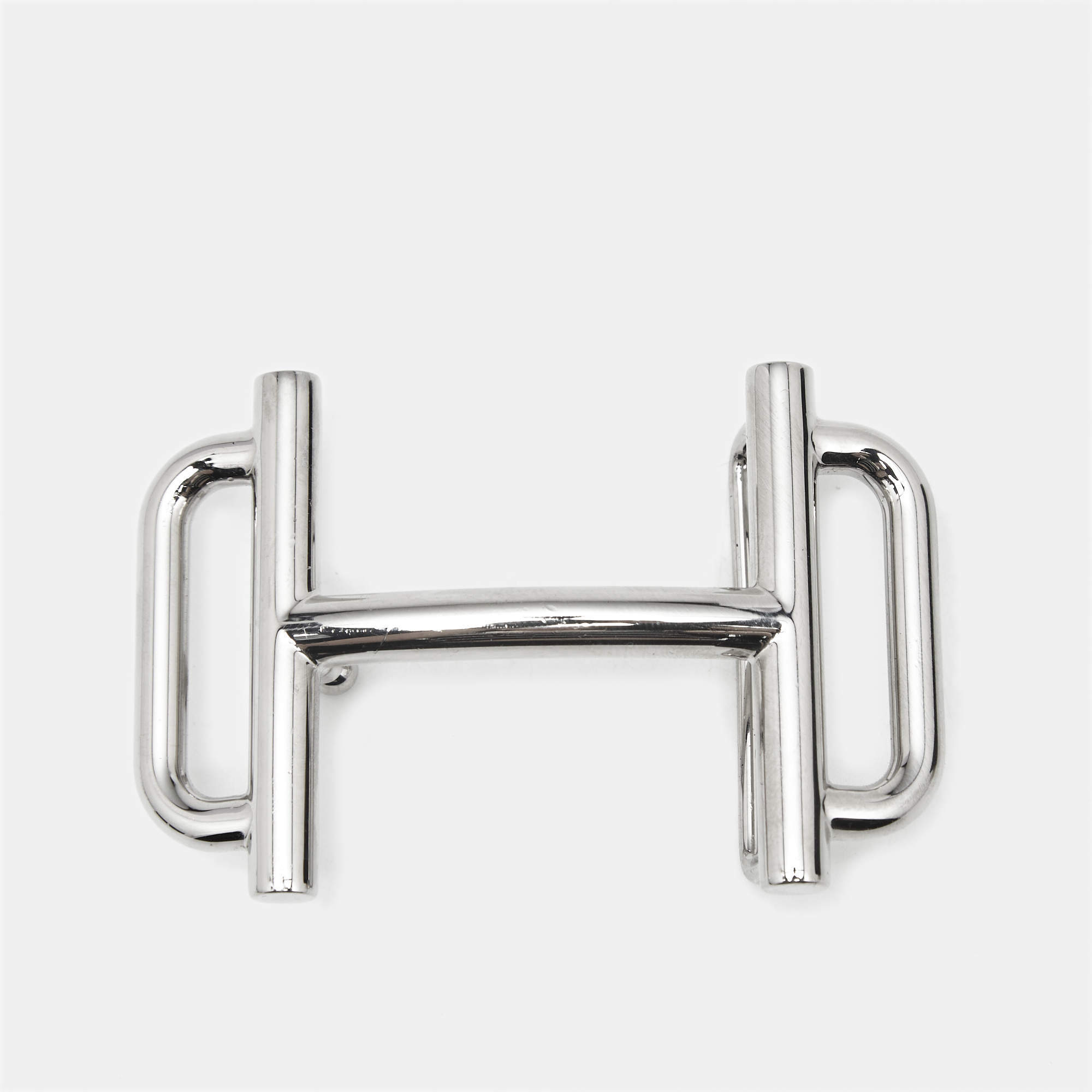 Pre Owned Hermes Palladium Finish Royal Belt Buckle
