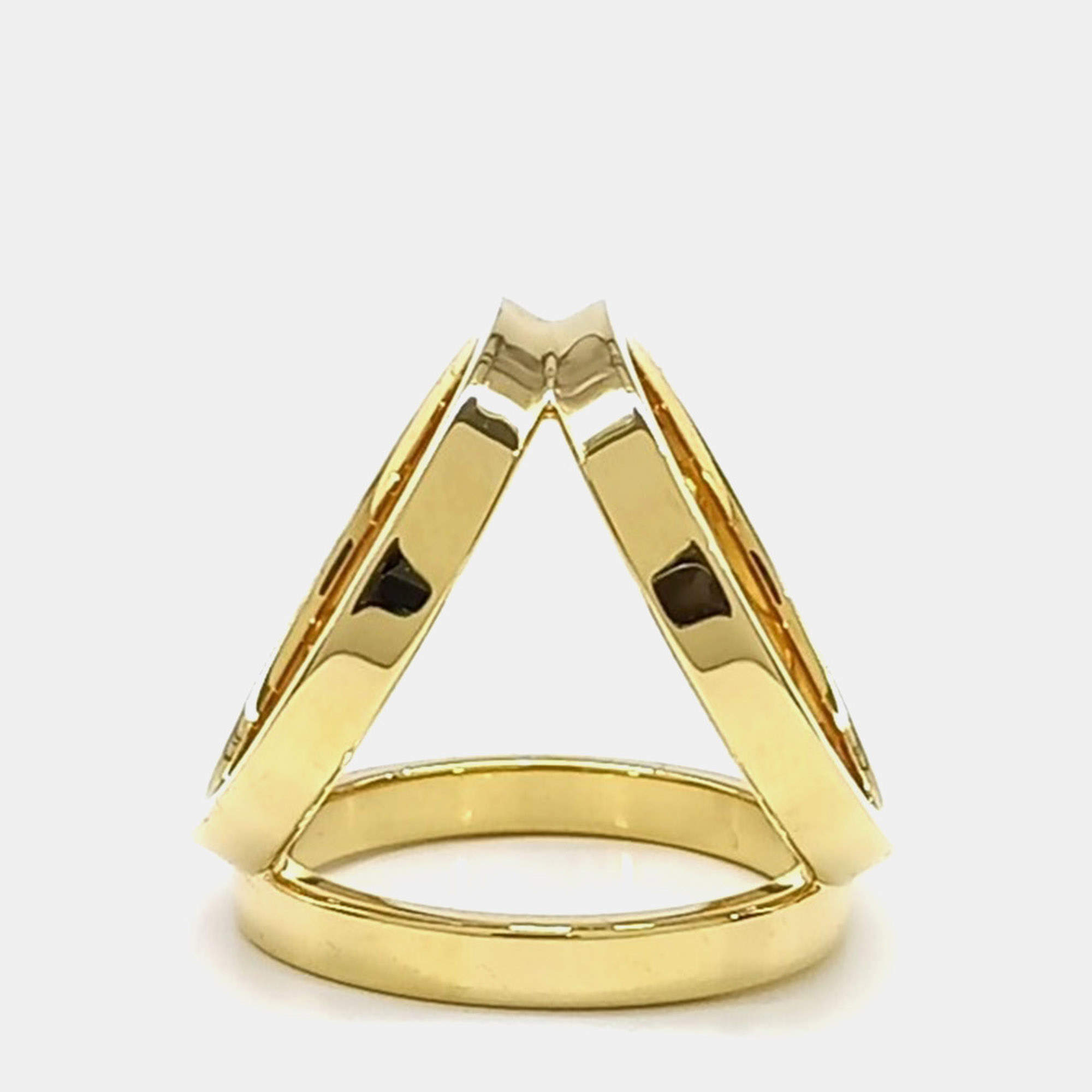 Pre Owned Hermes Gold Plated Scarf Ring