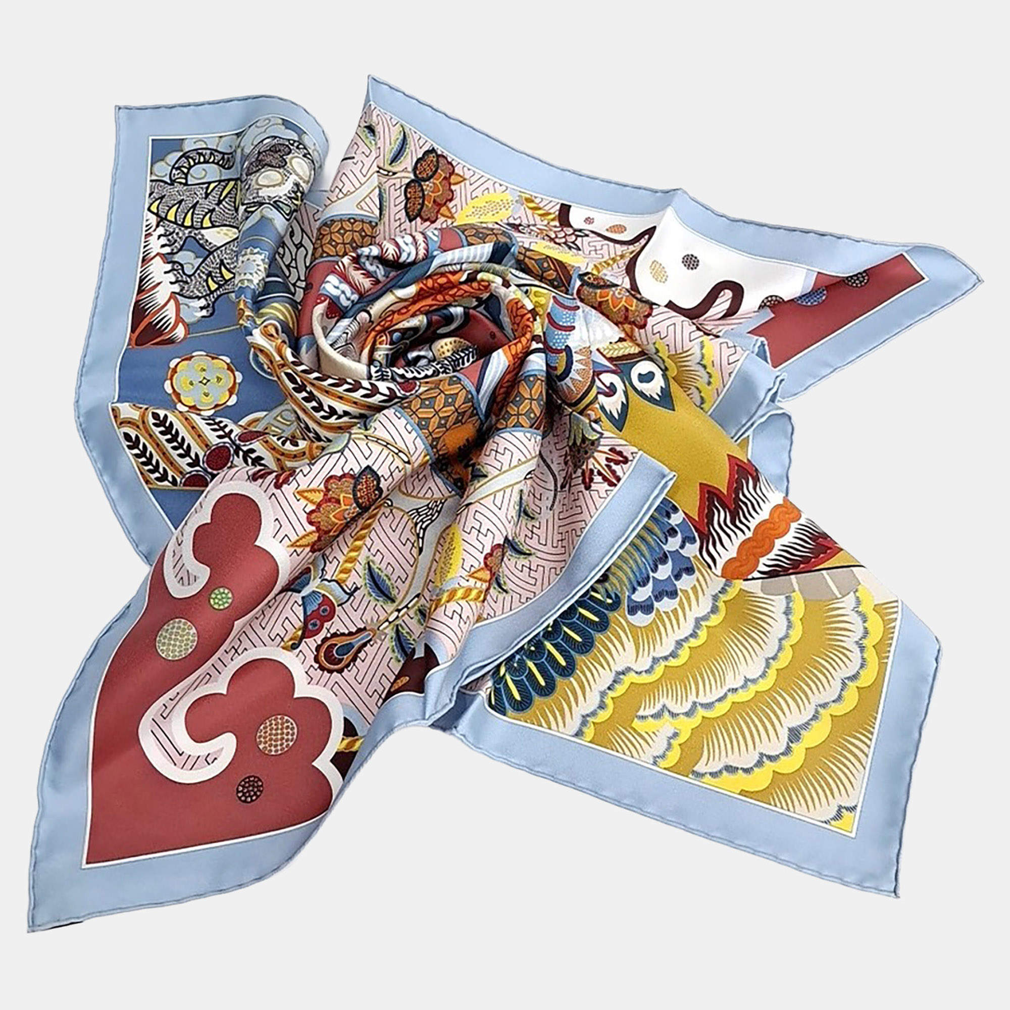 مملوكة مسبقًا Hermès Multicolor silk scarf