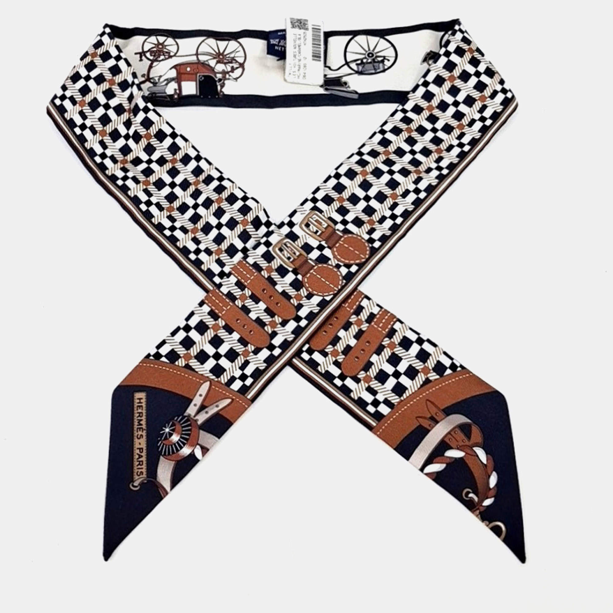 Pre Owned Hermès Multicolor Silk Twilly