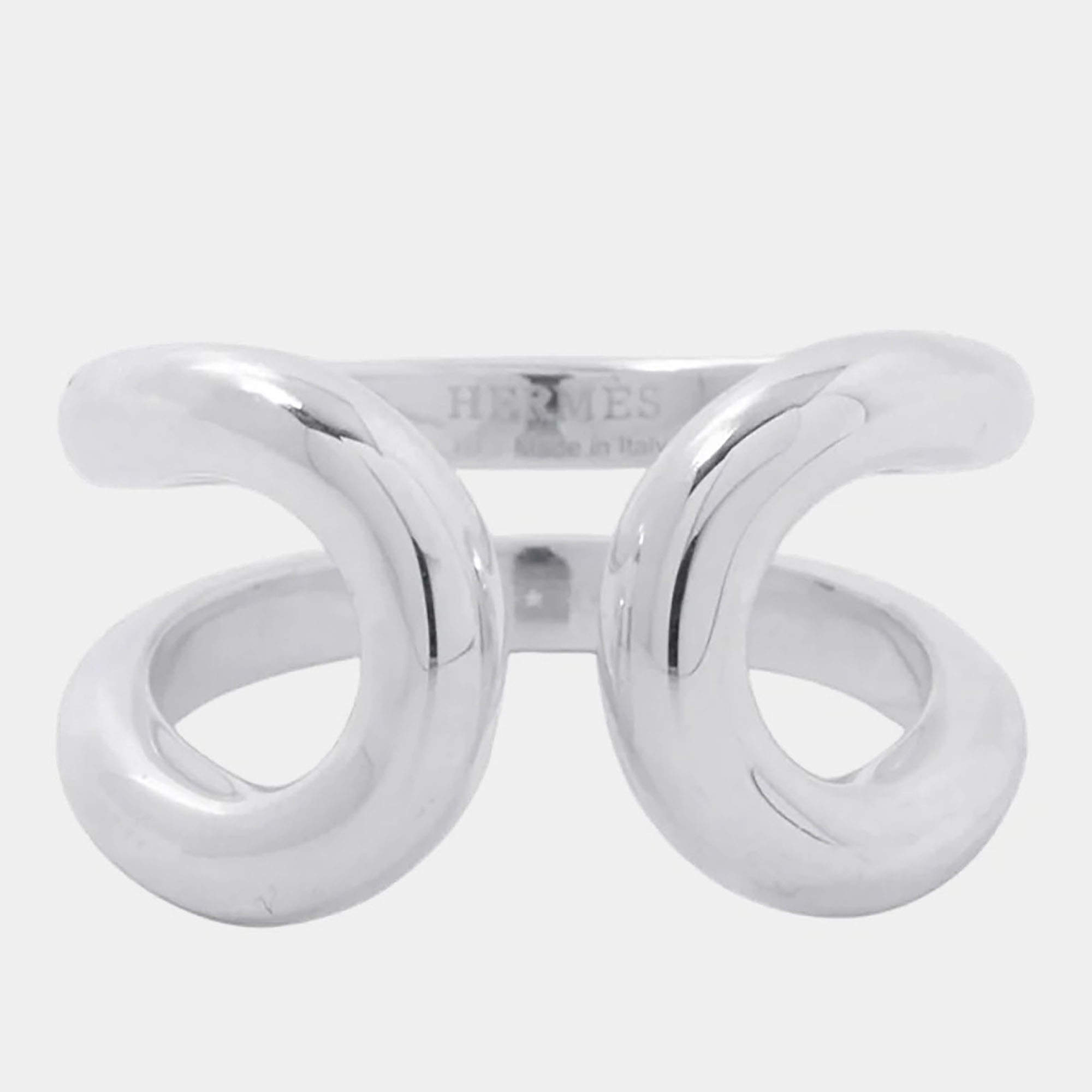 مملوكة مسبقًا Hermes Lima Ring Size PM/53/#13 Sv925
