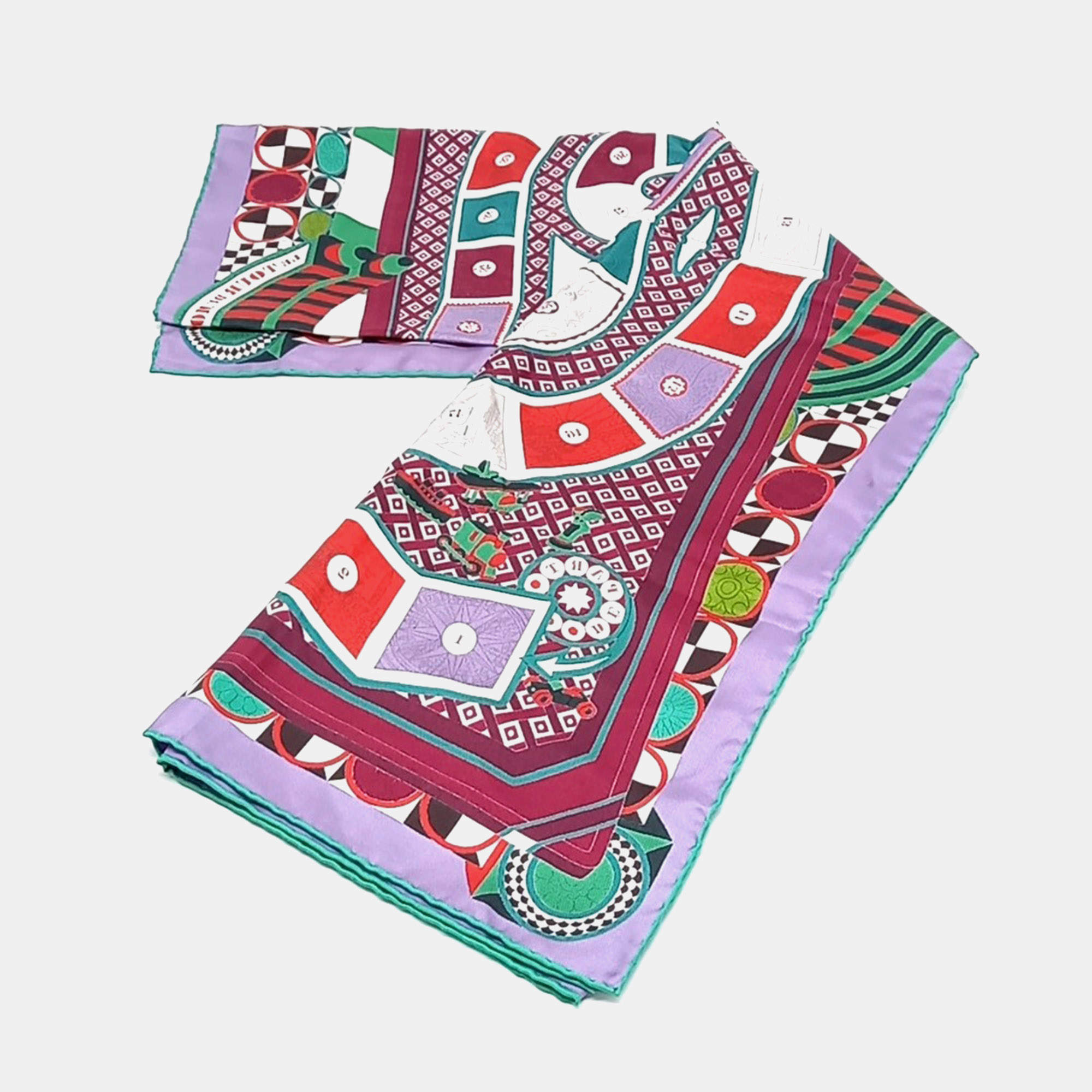 Pre Owned Hermès Multicolor Silk Scarf