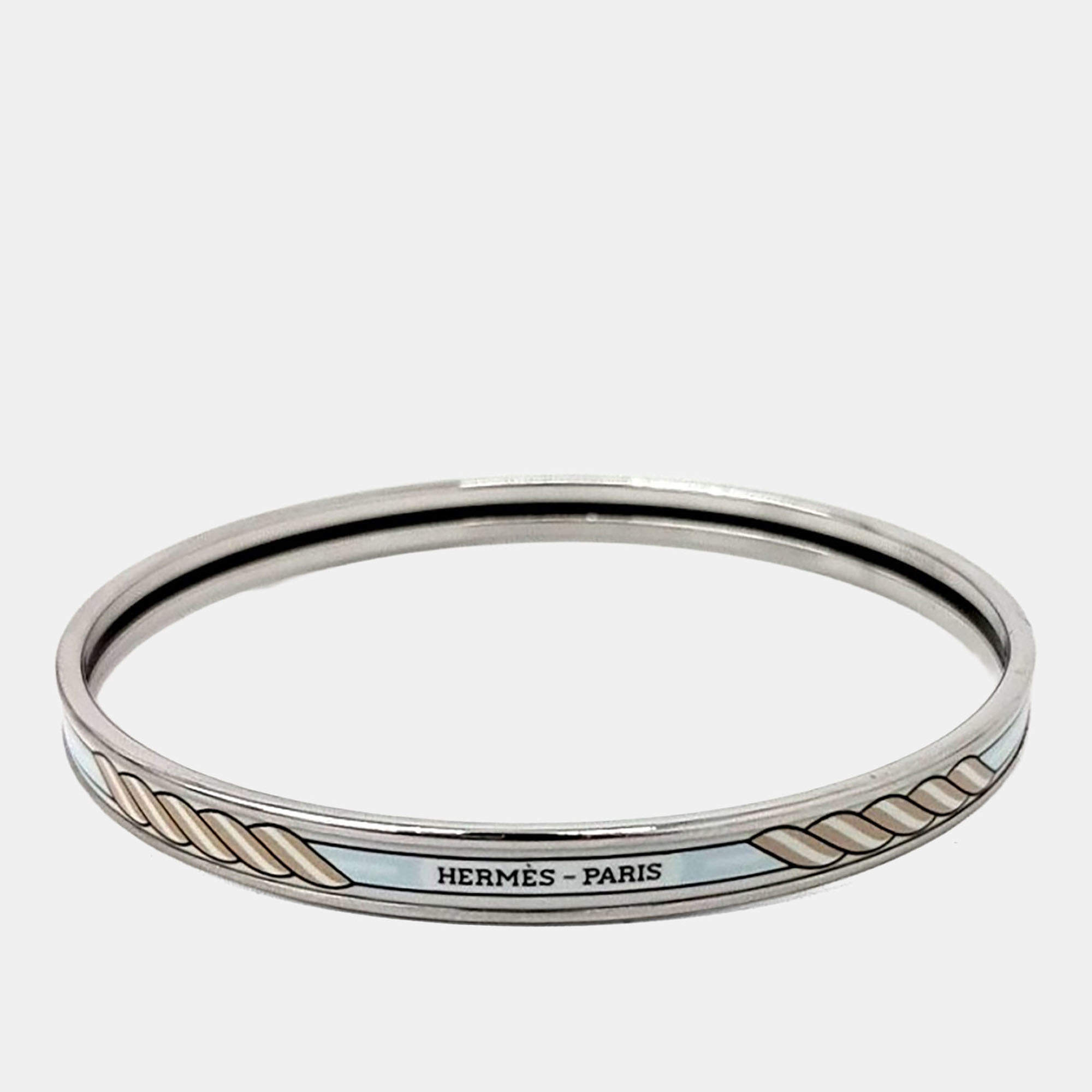 Pre Owned Hermès Silver Tone Bangle