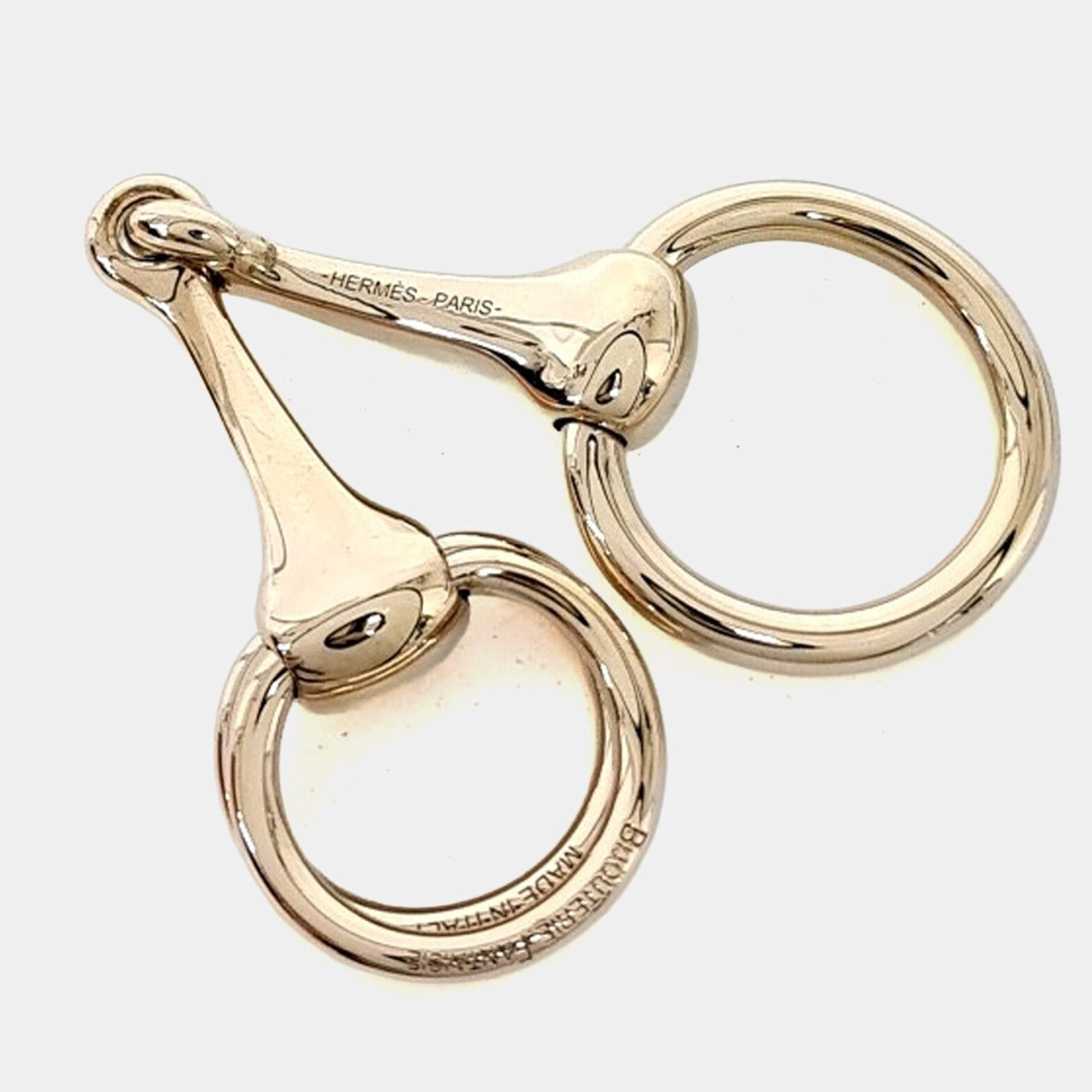 مملوكة مسبقًا Hermès Morse Gold Tone Scarf ring