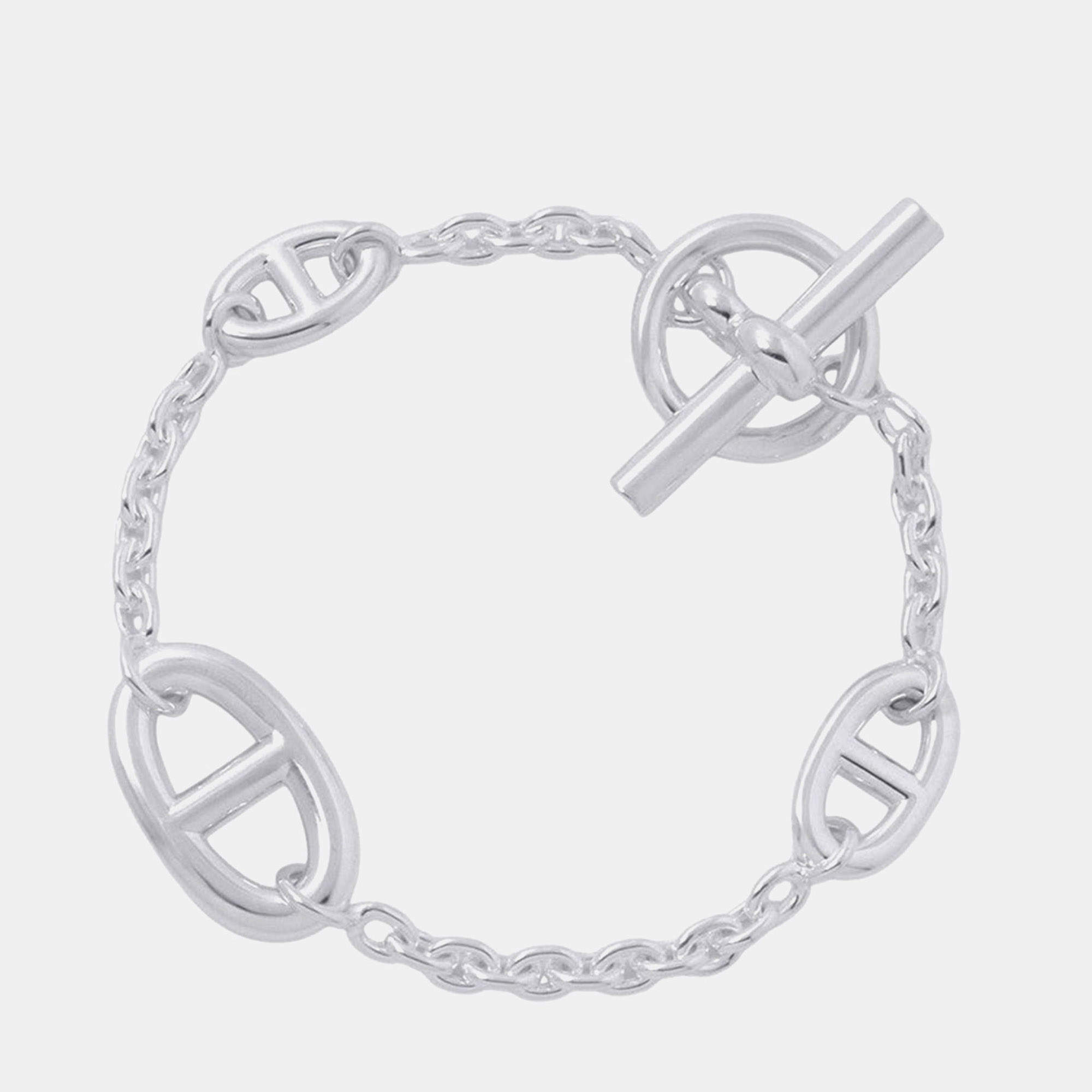 مملوكة مسبقًا Hermes Farandole Bracelet Size Lg Sv925