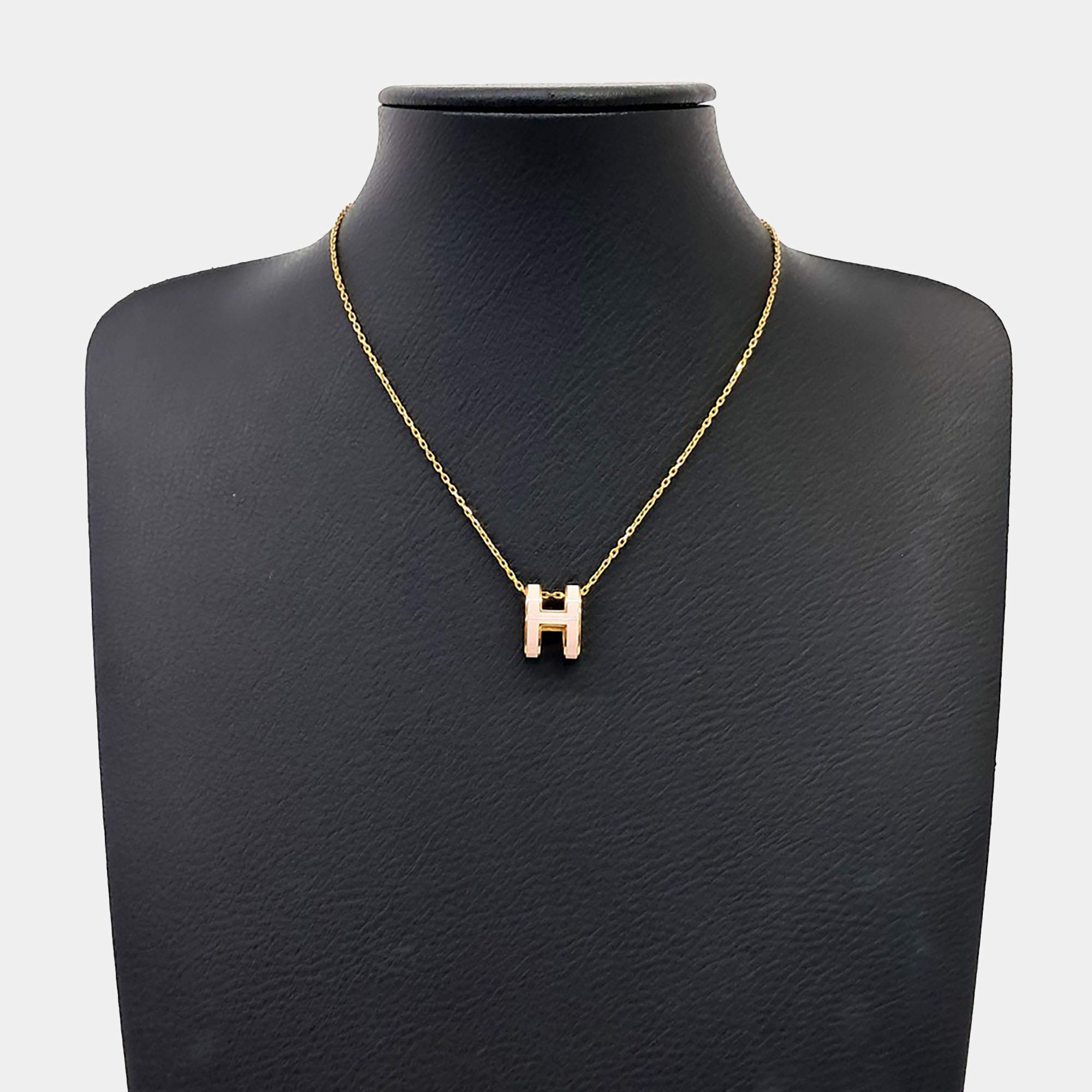 Pre Owned Hermès Pop H logo necklace