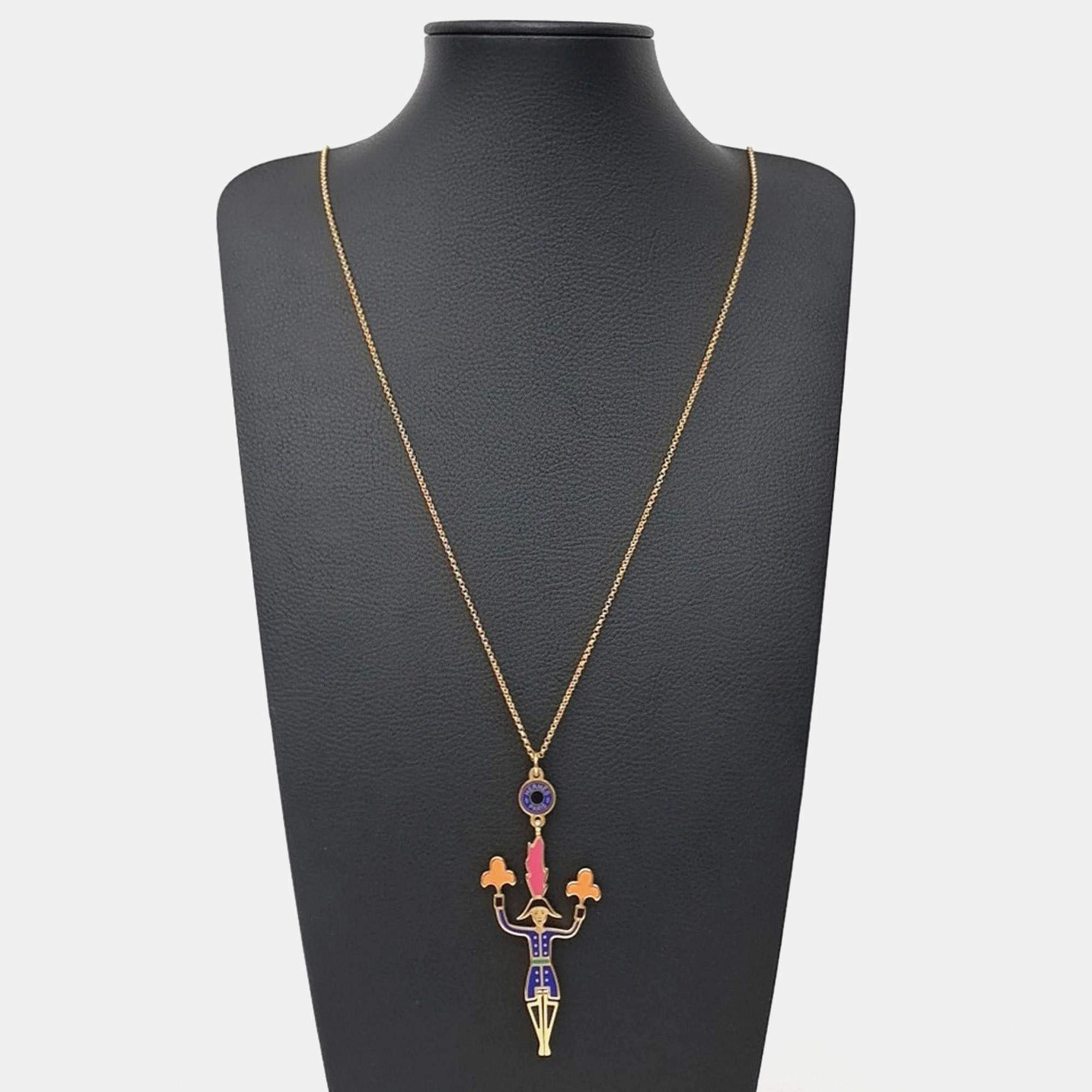 Pre Owned Hermès Artificer Gold Tone Pendant