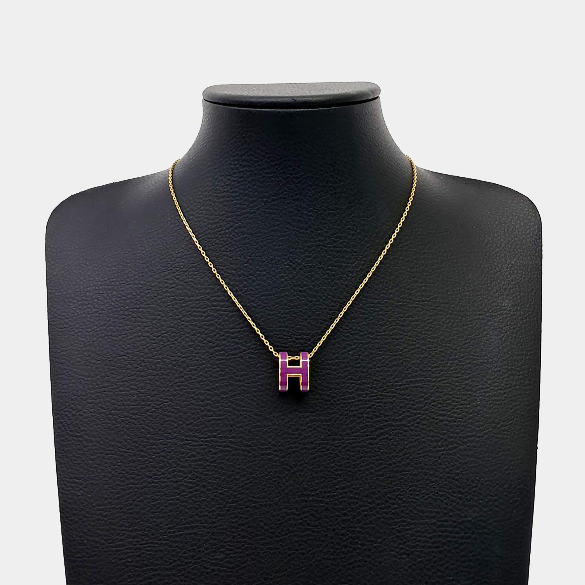 Pre Owned Hermès Pop H Logo Necklace