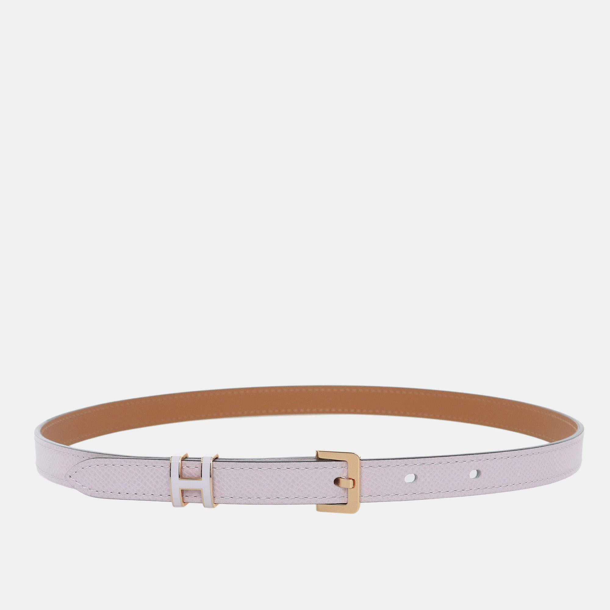 Pre Owned Hermes Pop H 15 Pink Epsom Belt