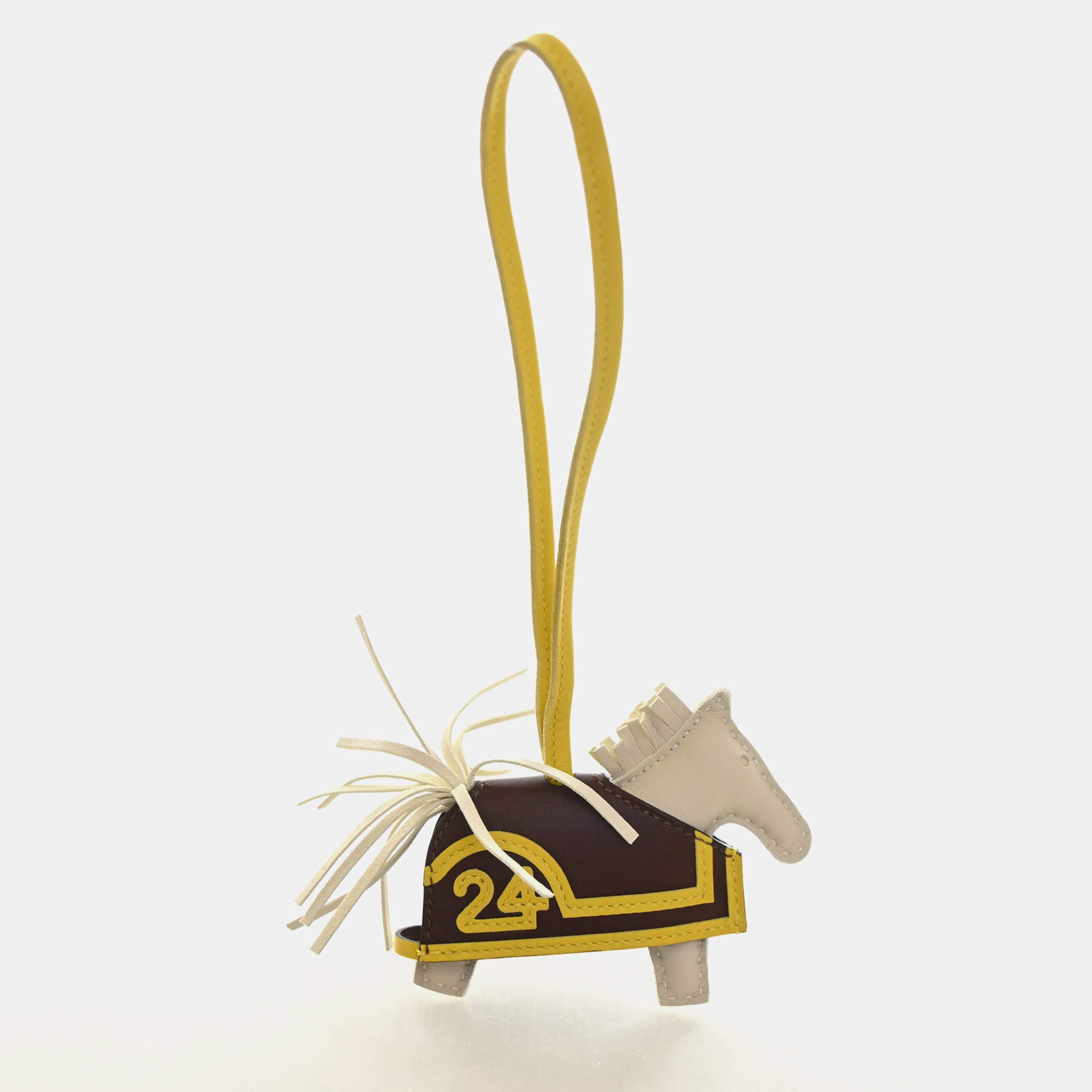 Pre Owned Hermes Milo Lambskin Rodeo Robeo 24 Charm PM