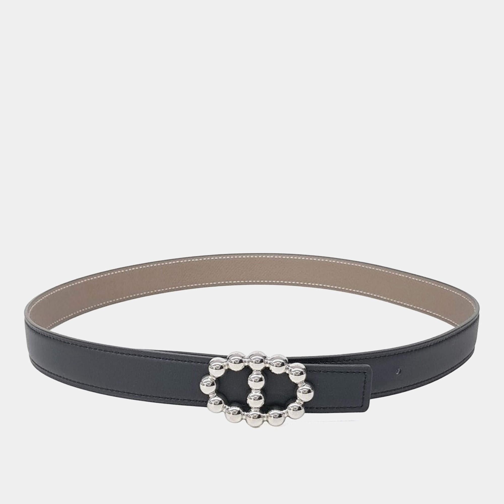 Pre Owned Hermès Maillon Bubble Reversible Belt (W)