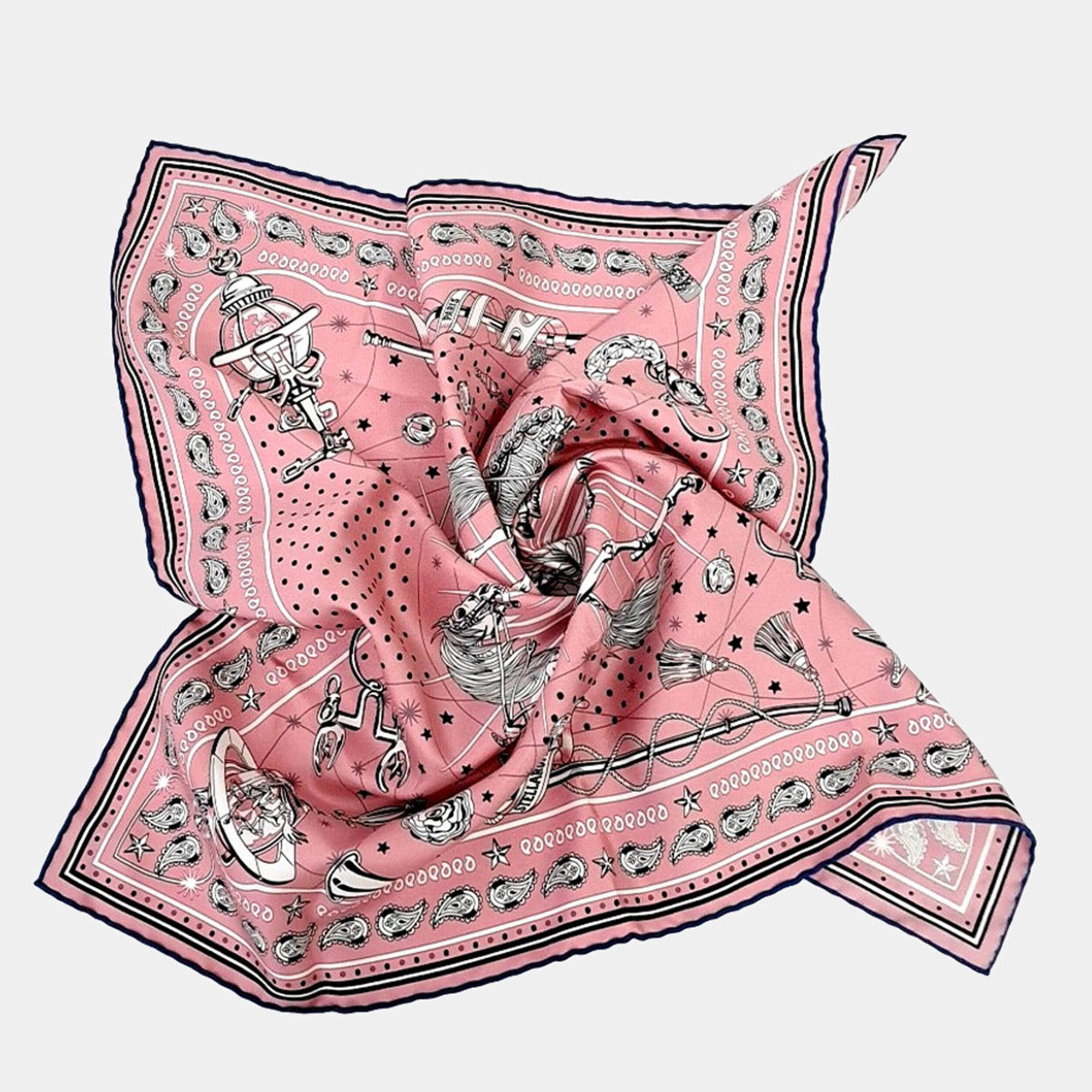 Pre Owned وشاح هيرمس حرير