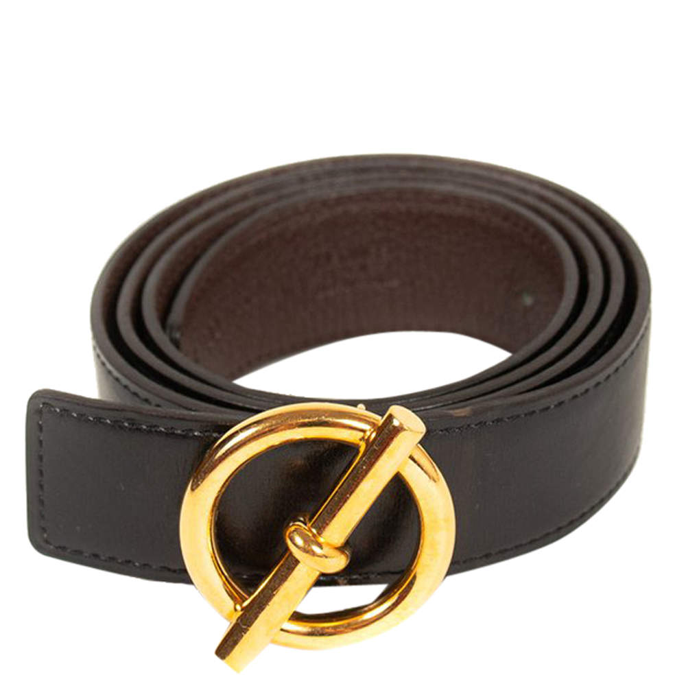 hermes black and gold belt