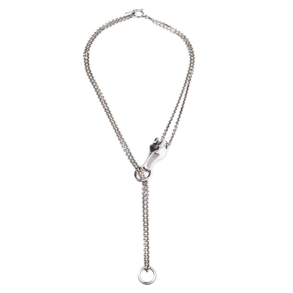 Hermès Sterling Silver Galop Necklace MM Hermes | TLC