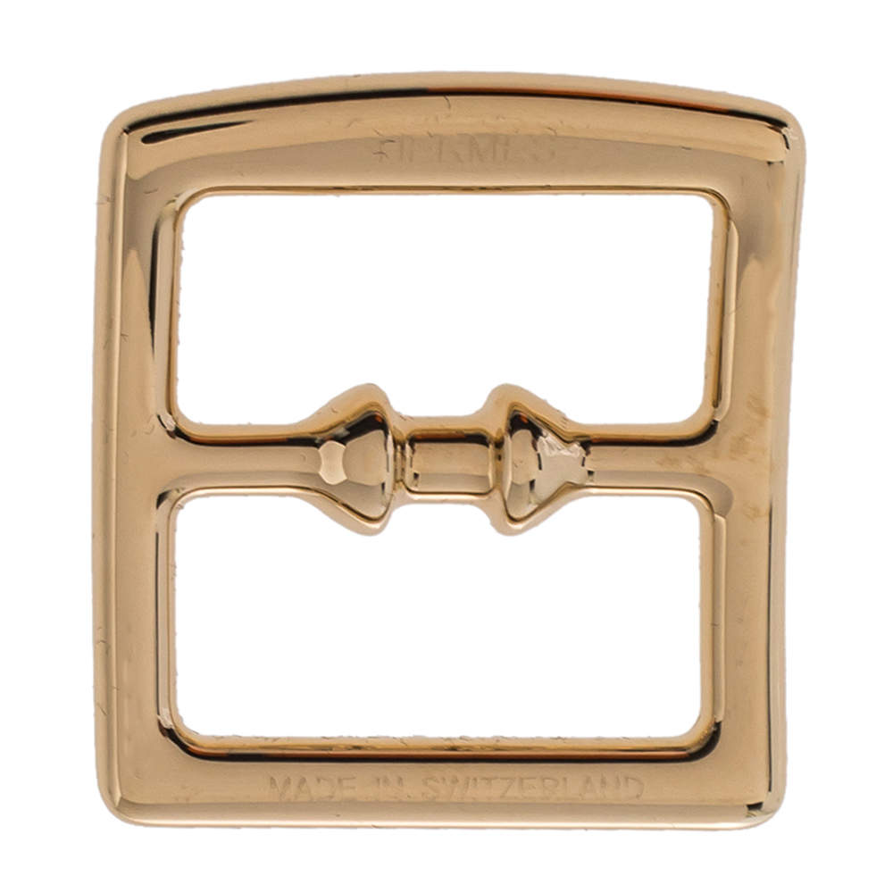 Pre Owned Hermes Boucle Etriviere Gold Plated Scarf Ring