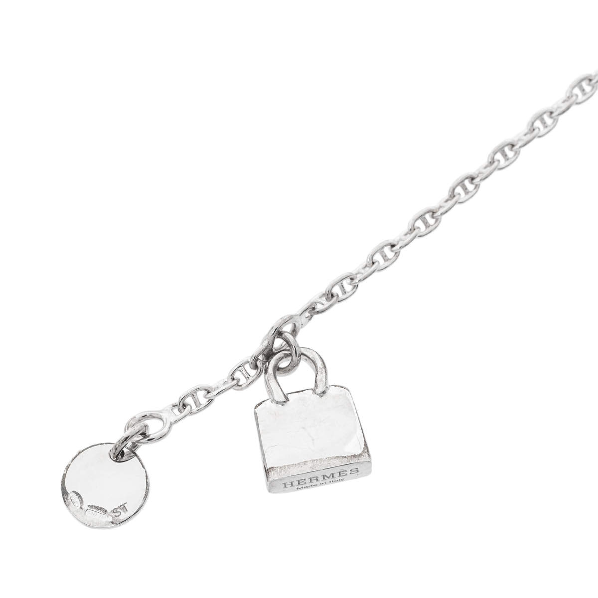 Hermès Mini Kelly Amulette Bracelet - Sterling Silver Charm, Bracelets -  HER112557