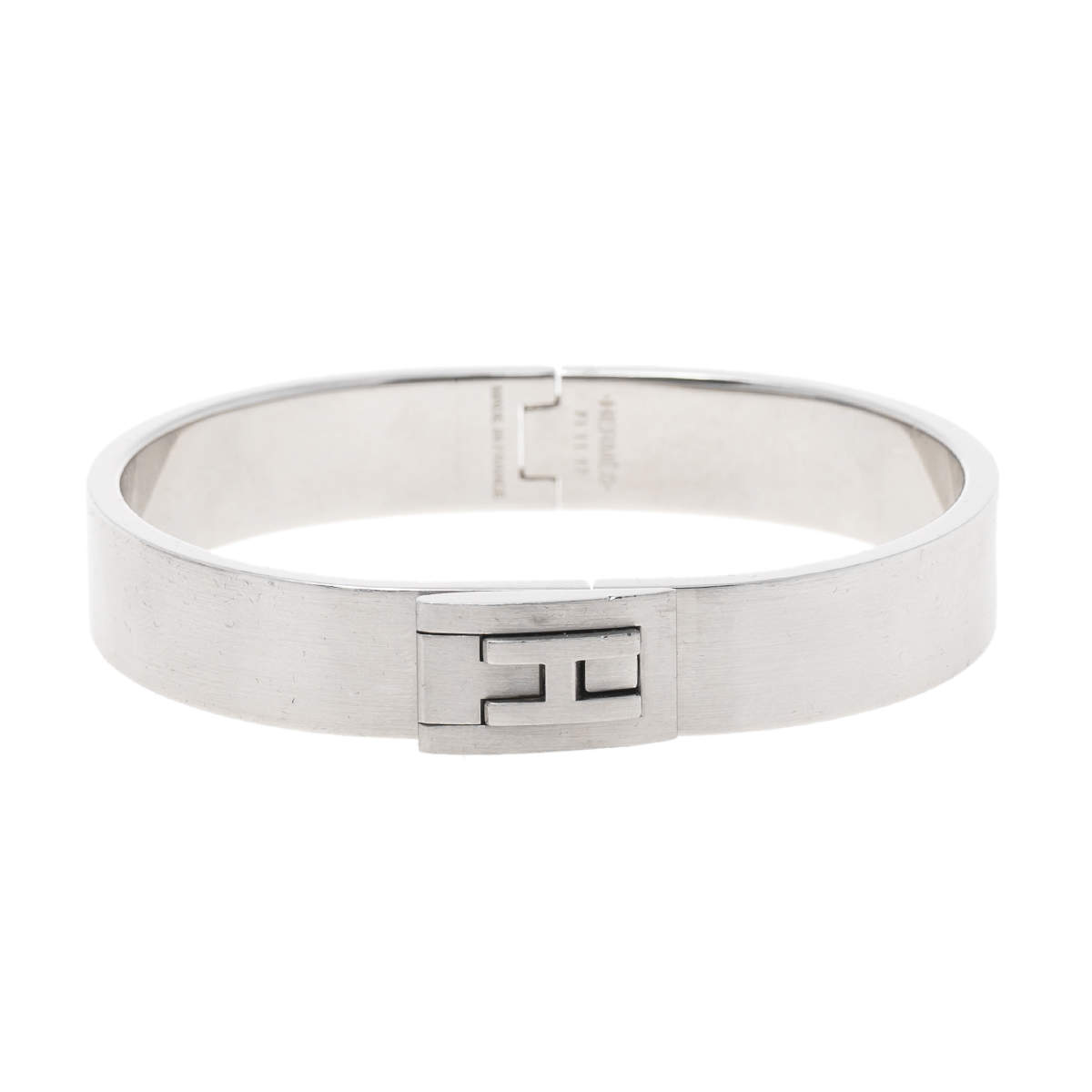 Pre Owned Hermes Palladium Plated Jet Bracelet