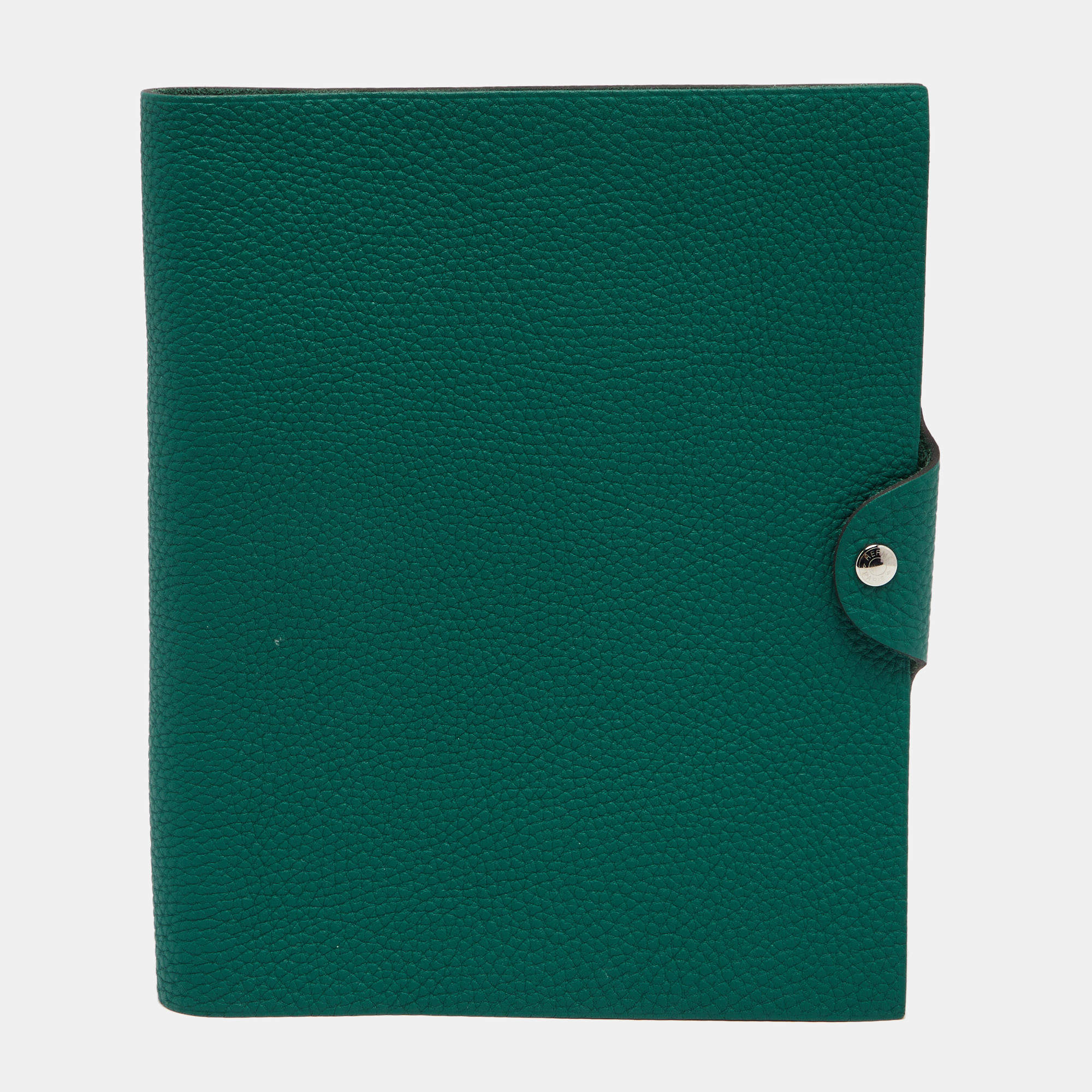 Hermes Menthe Clemence Leather Ulysee MM Agenda/Notebook 