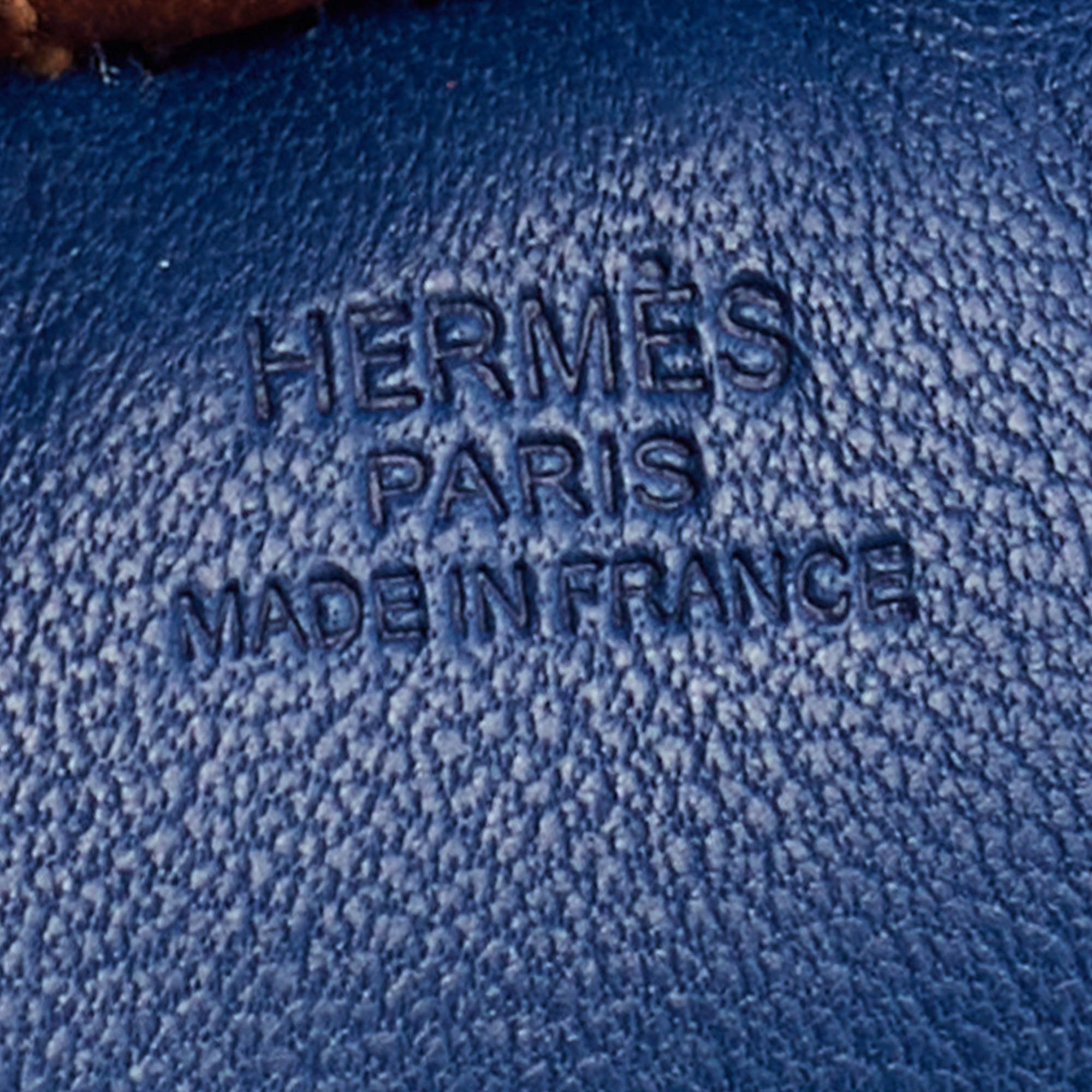 Hermes Bleu De Malte/Rubis/Fauve Milo Lambskin Leather GriGri Rodeo PM Bag  Charm - Yoogi's Closet