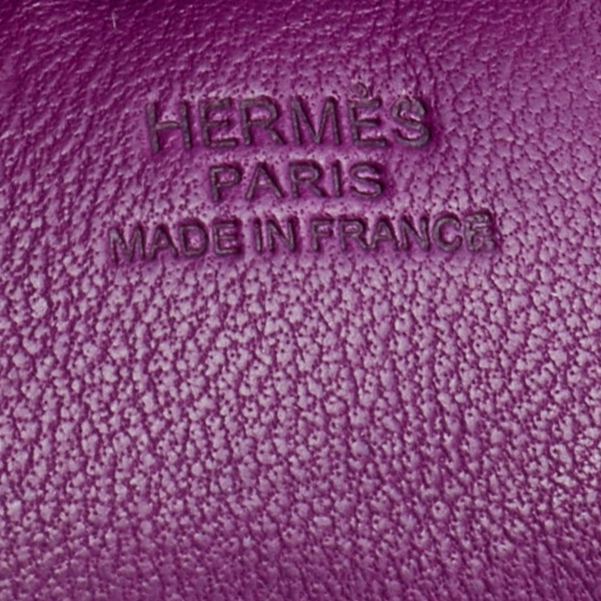 Hermes Rodeo Bag Charm PM Anemone Blue Izmir Fauve for Birkin