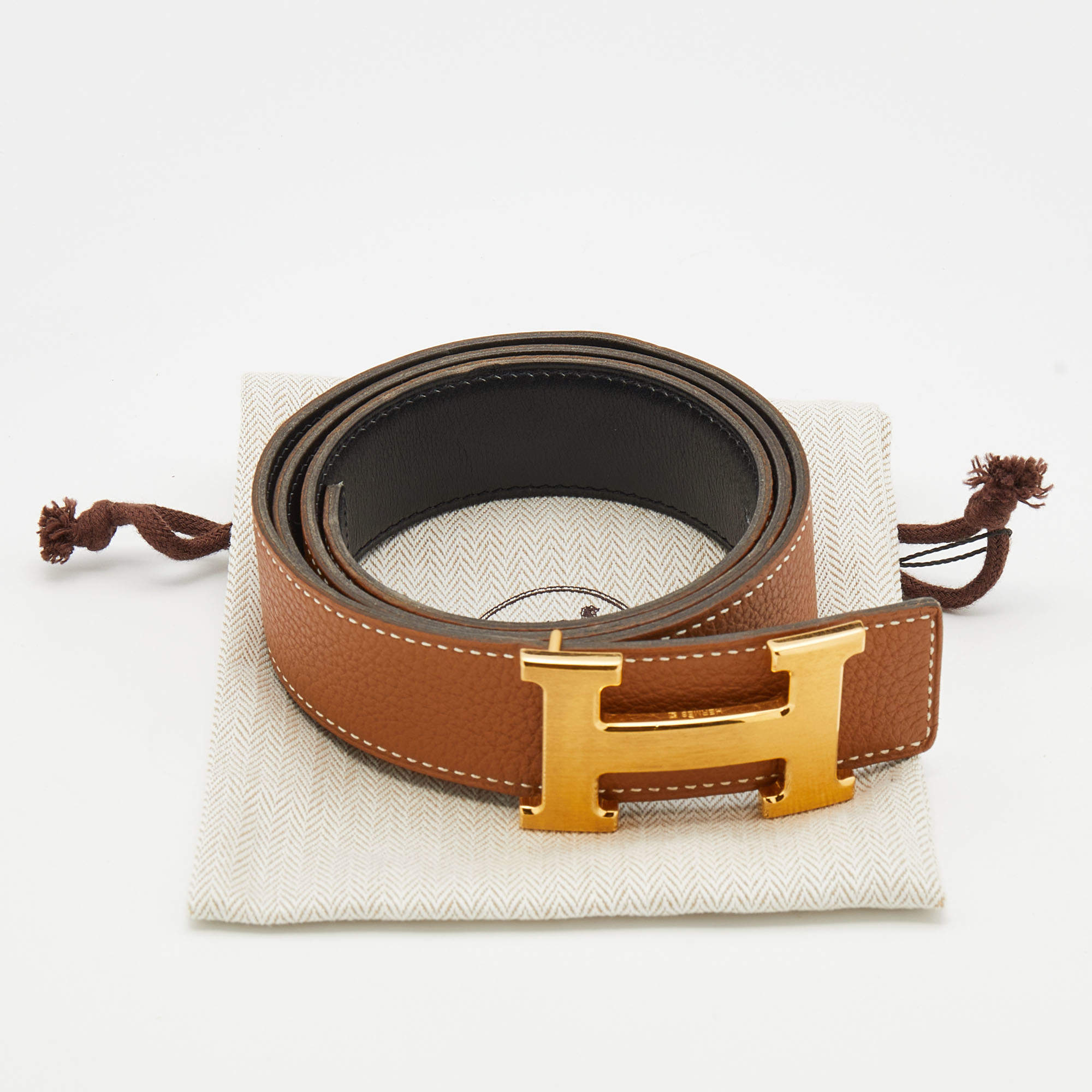 Box/Togo Martelee H 32mm Belt 85 – Opulent Habits