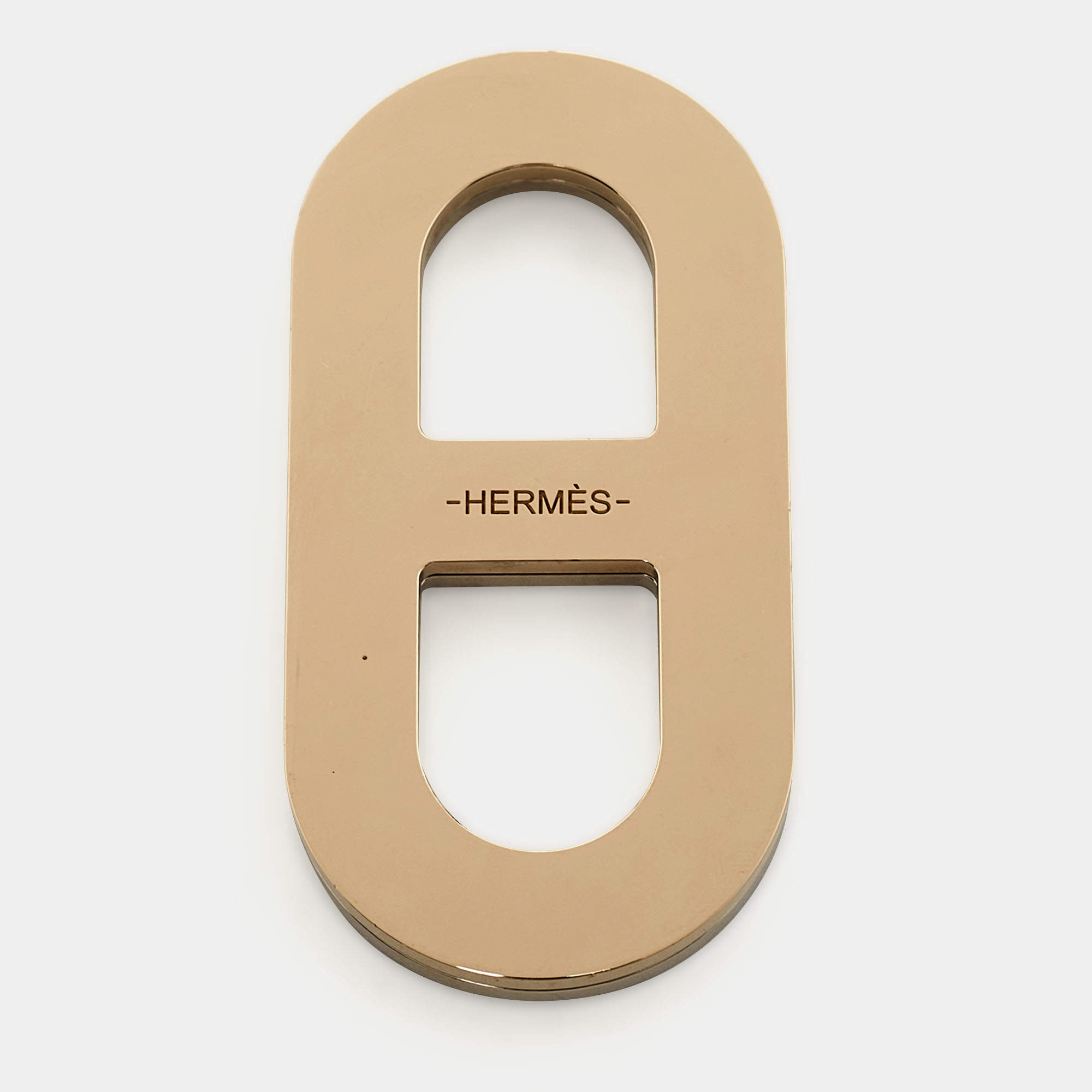 Hermes Chaîne D'Ancre Recto-Verso Two Tone Scarf Ring