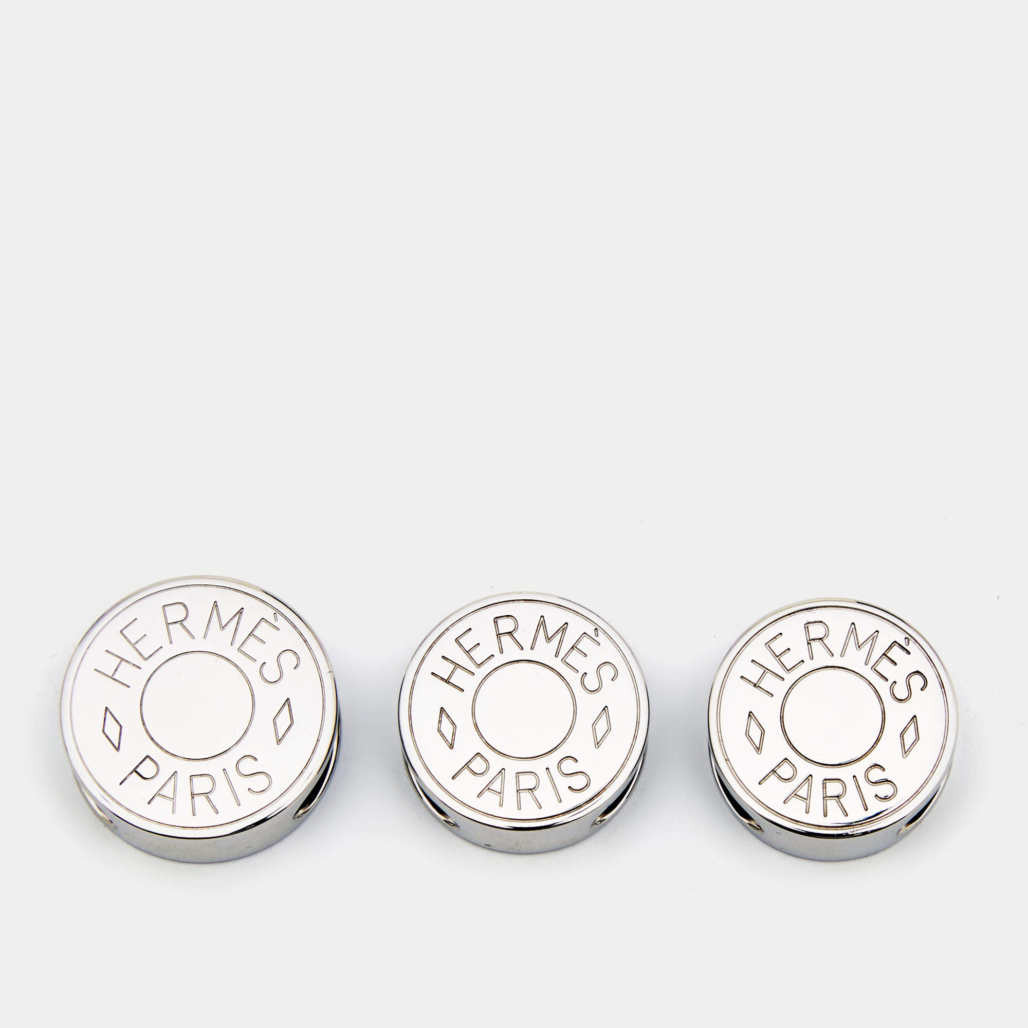 Hermès Clou De Selle Twilly Scarf Ring Set of 3