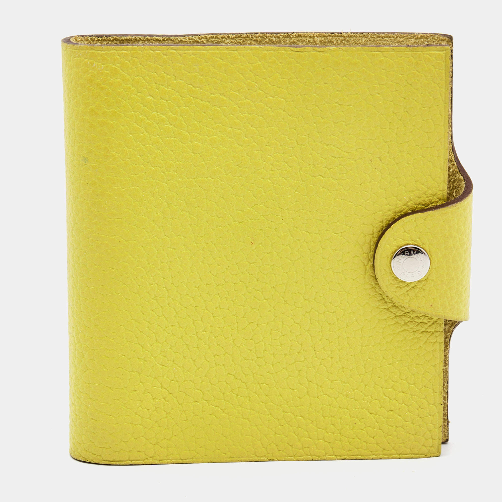 Hermes Kiwi Togo Leather Ulysse Mini Notebook