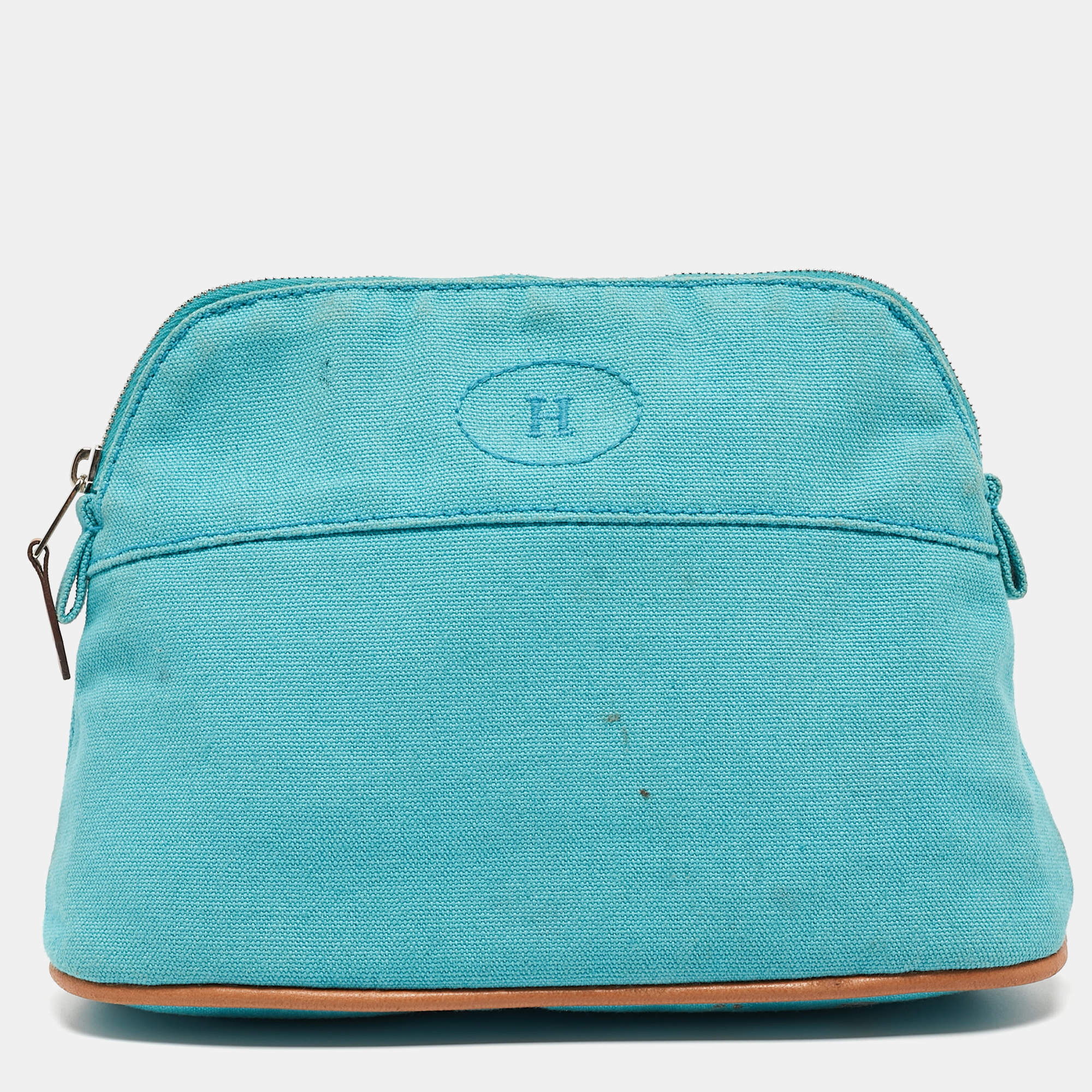 Hermes Bleu Horizon Canvas Mini Bolide Case