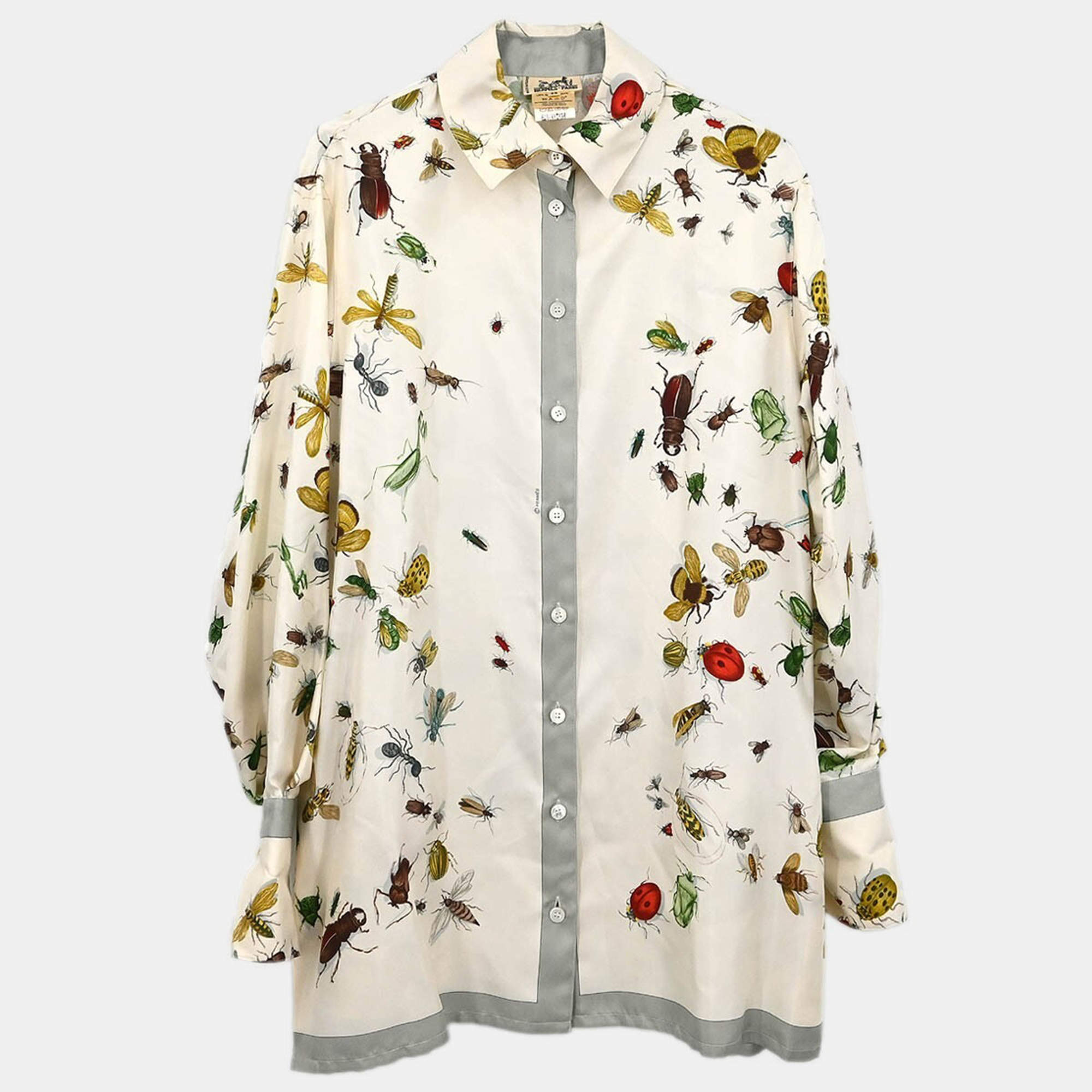 Hermes Shirt Blouse White Size 40