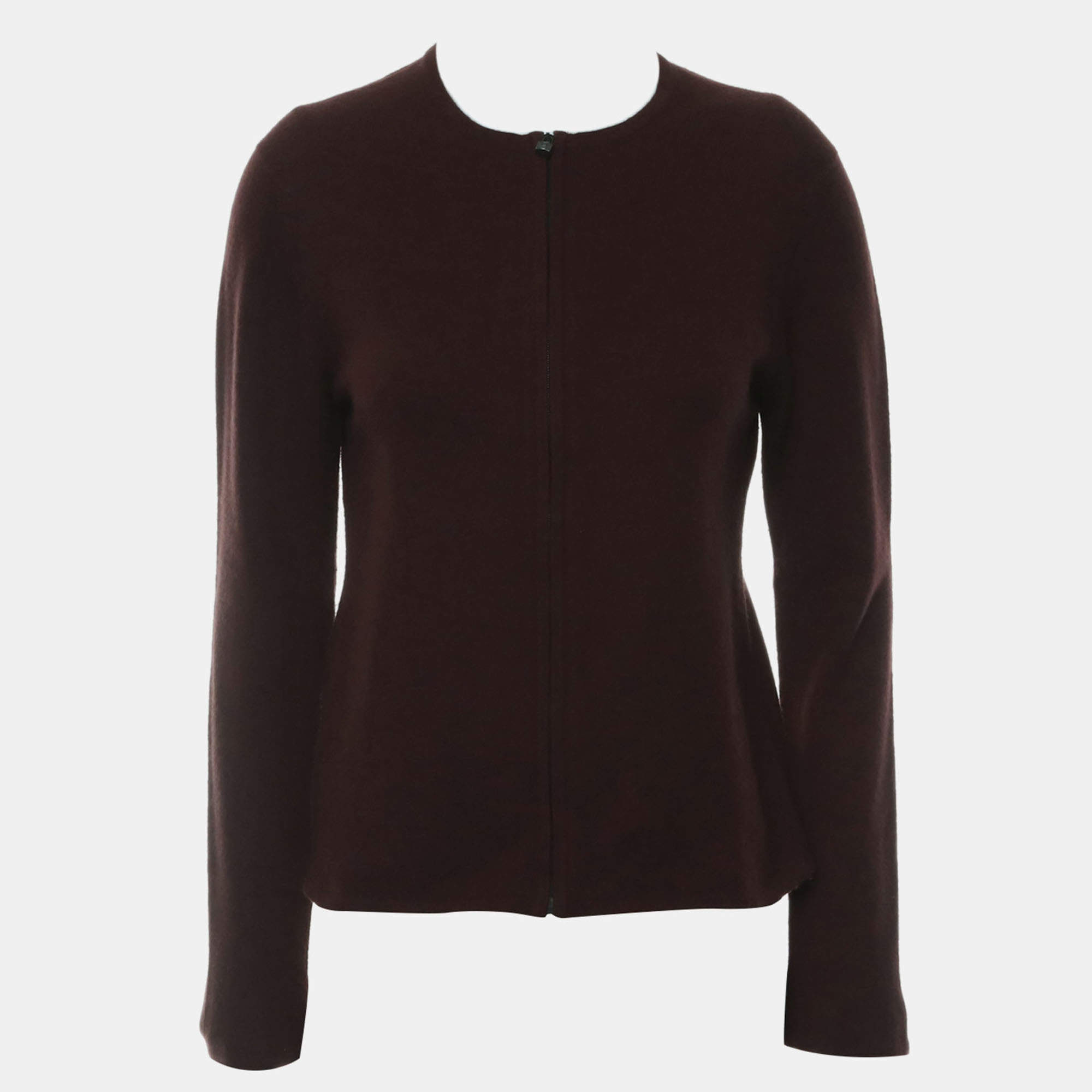 Pre Owned Hermes Lock Buckle Zip Cardigan