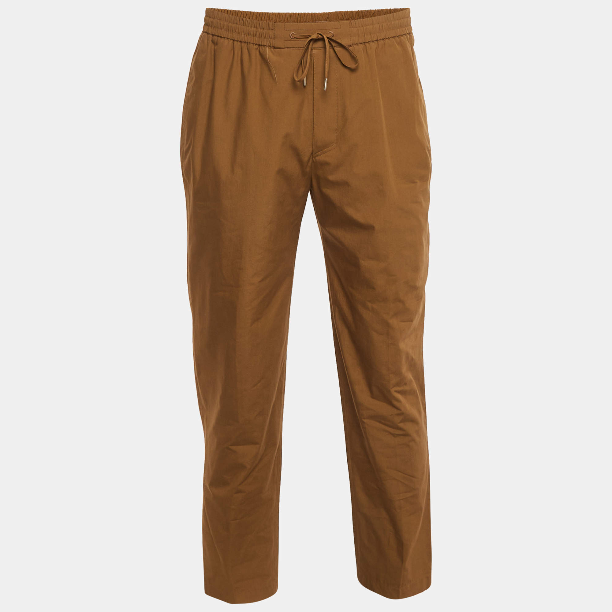 Pre Owned Hermès Brown Cotton Joggers L