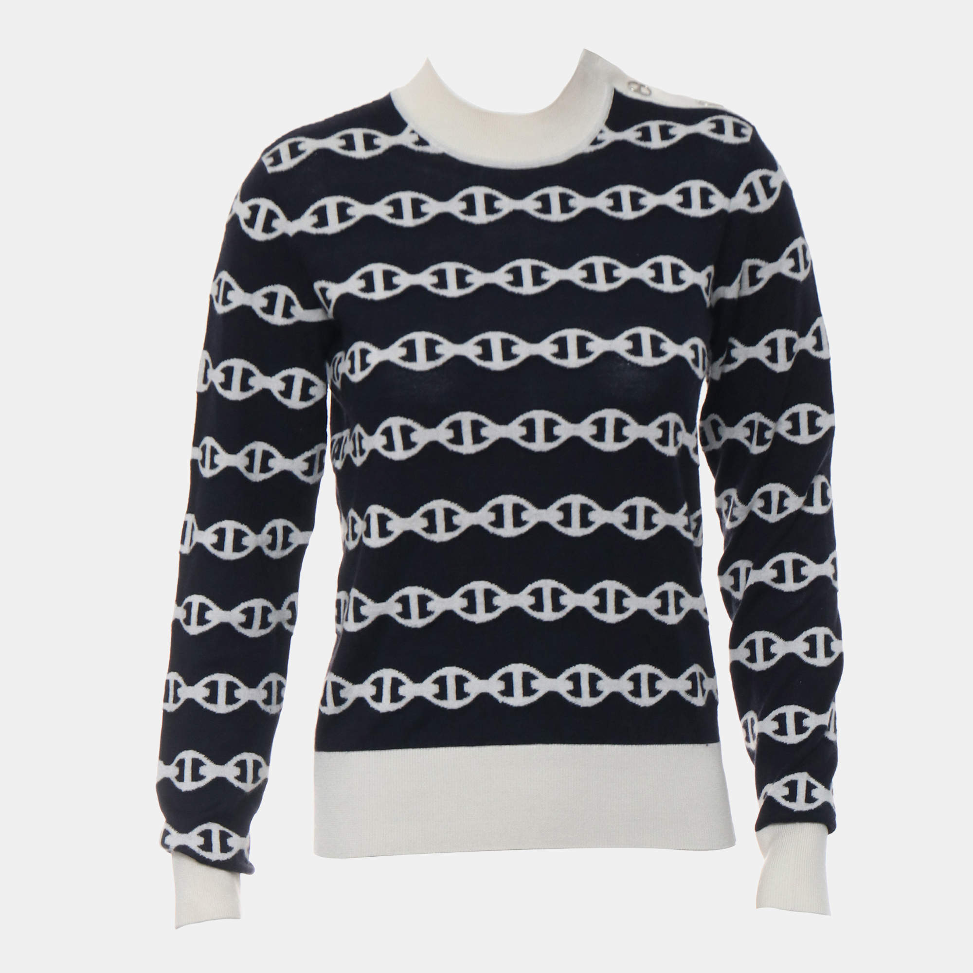 Pre Owned Hermes Chaîne d'Ancre Long Sleeve Sweater