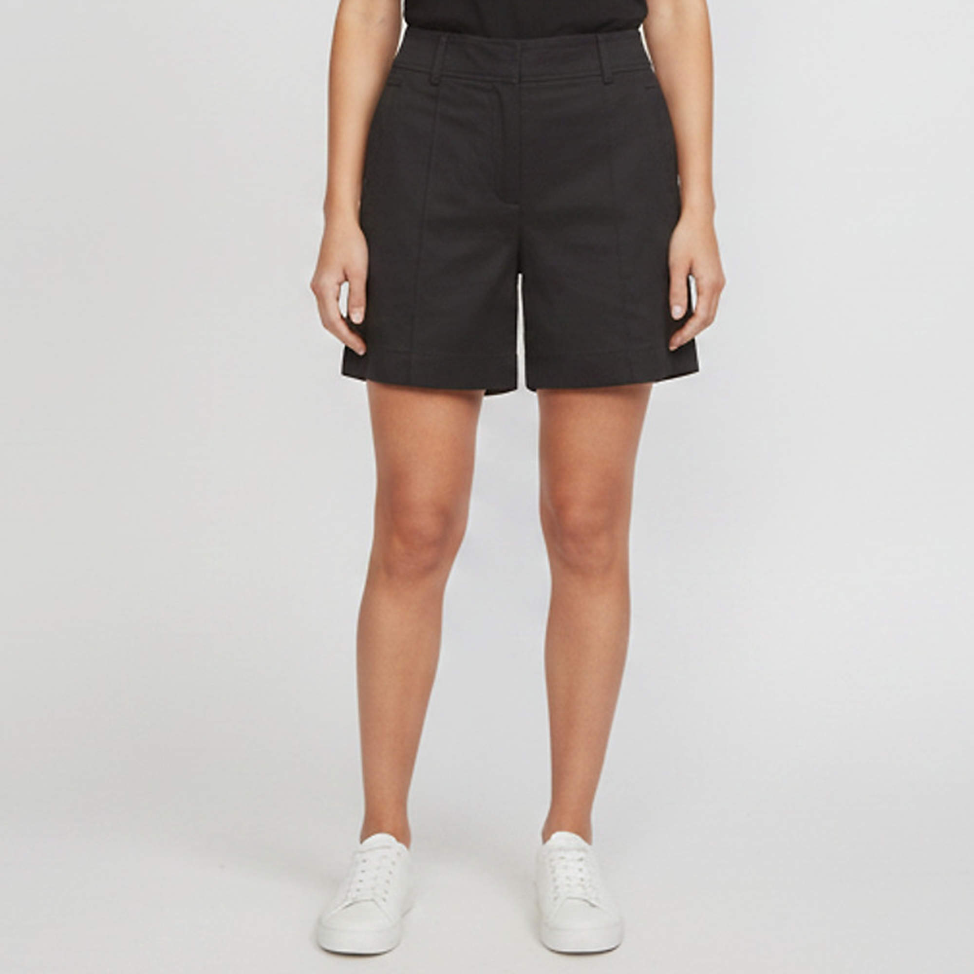 مملوكة مسبقًا Hermes Black Cotton Blend Regular Fit Shorts M 
