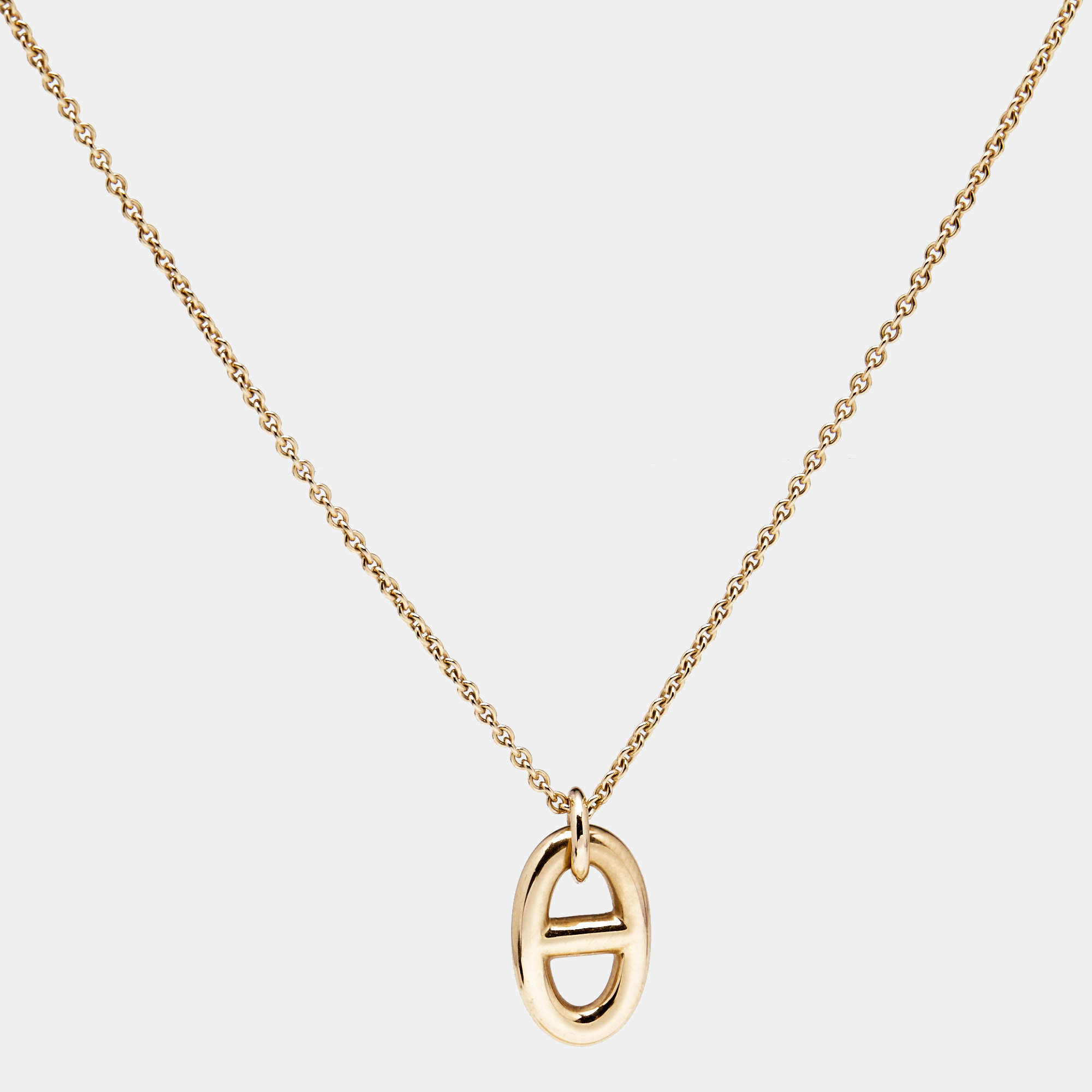 Hermes Farandole 18k Rose Gold Small Pendant Necklace