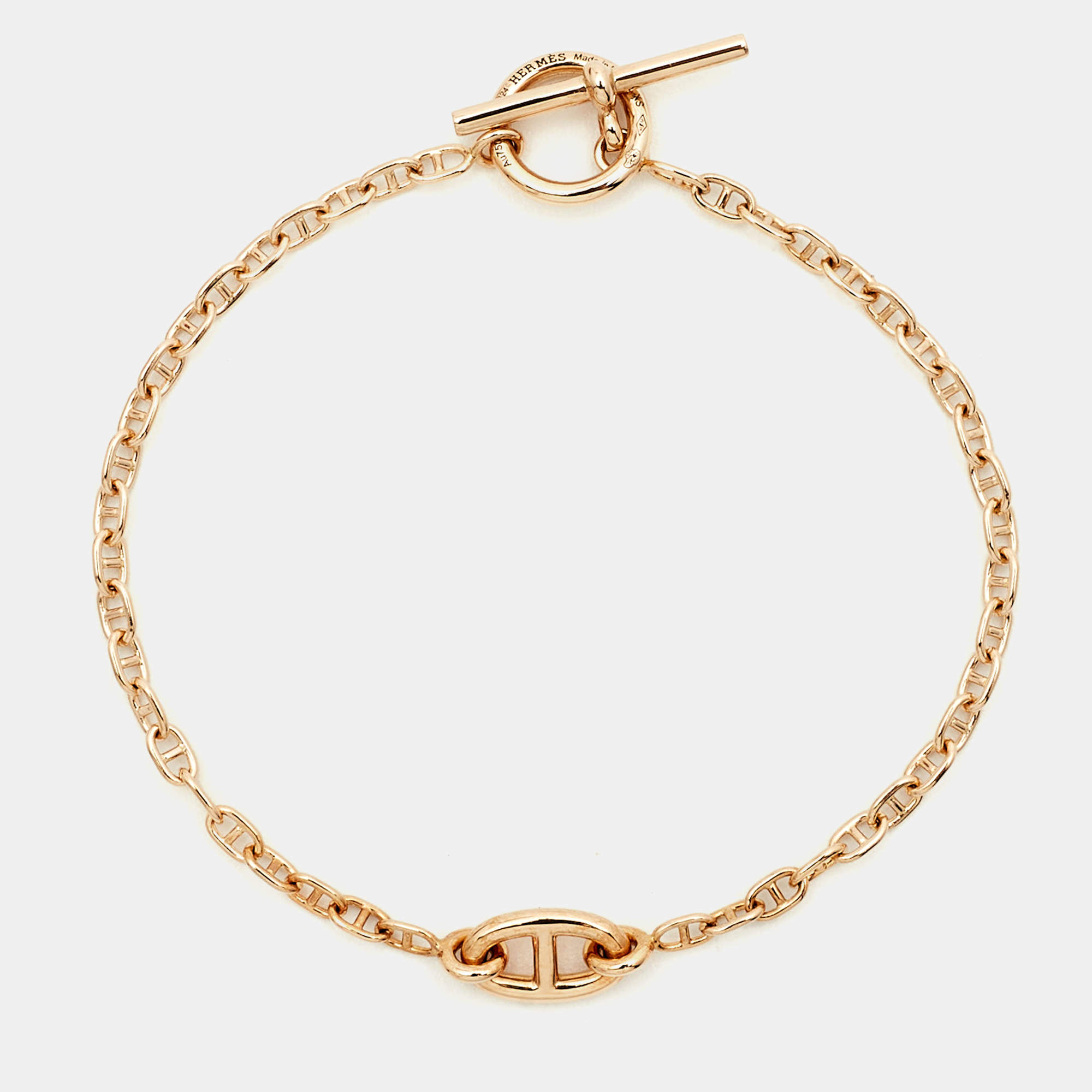 مملوكة مسبقًا Hermès Farandole 18k Rose Gold Bracelet XS
