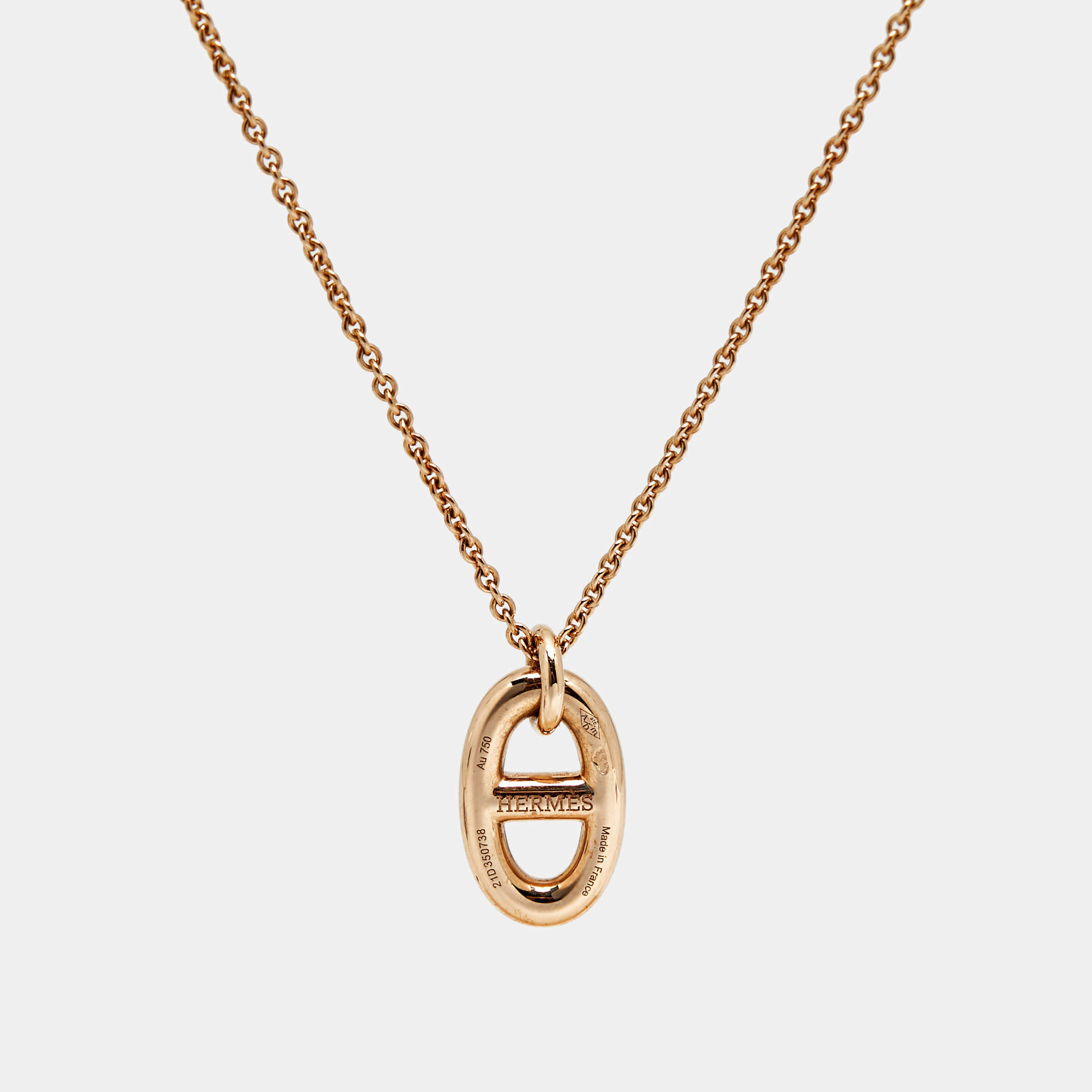 Pre Owned Hermès Farandole 18k Rose Gold Necklace