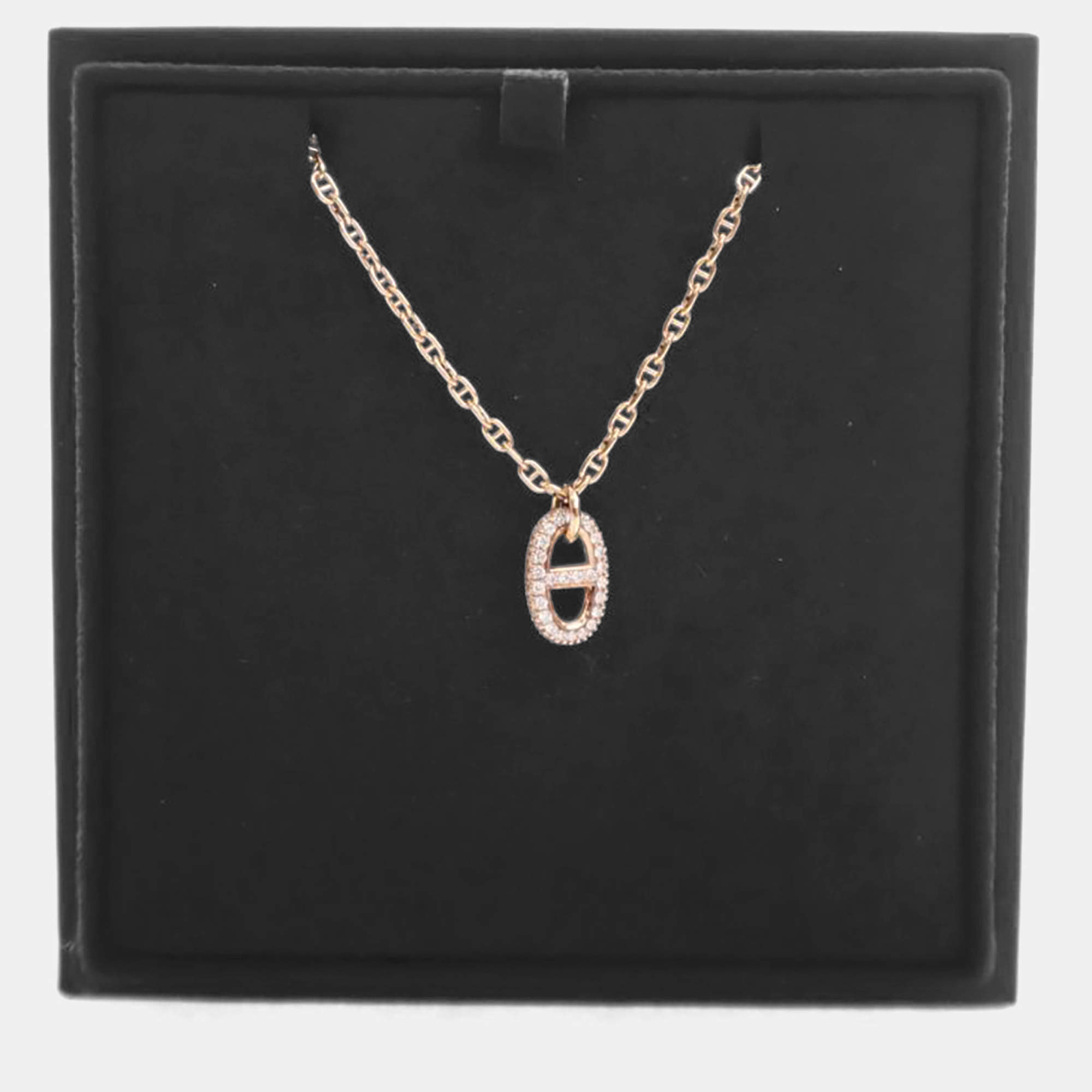 Pre Owned Hermes Diamond Paved Farandole Pendant Necklace