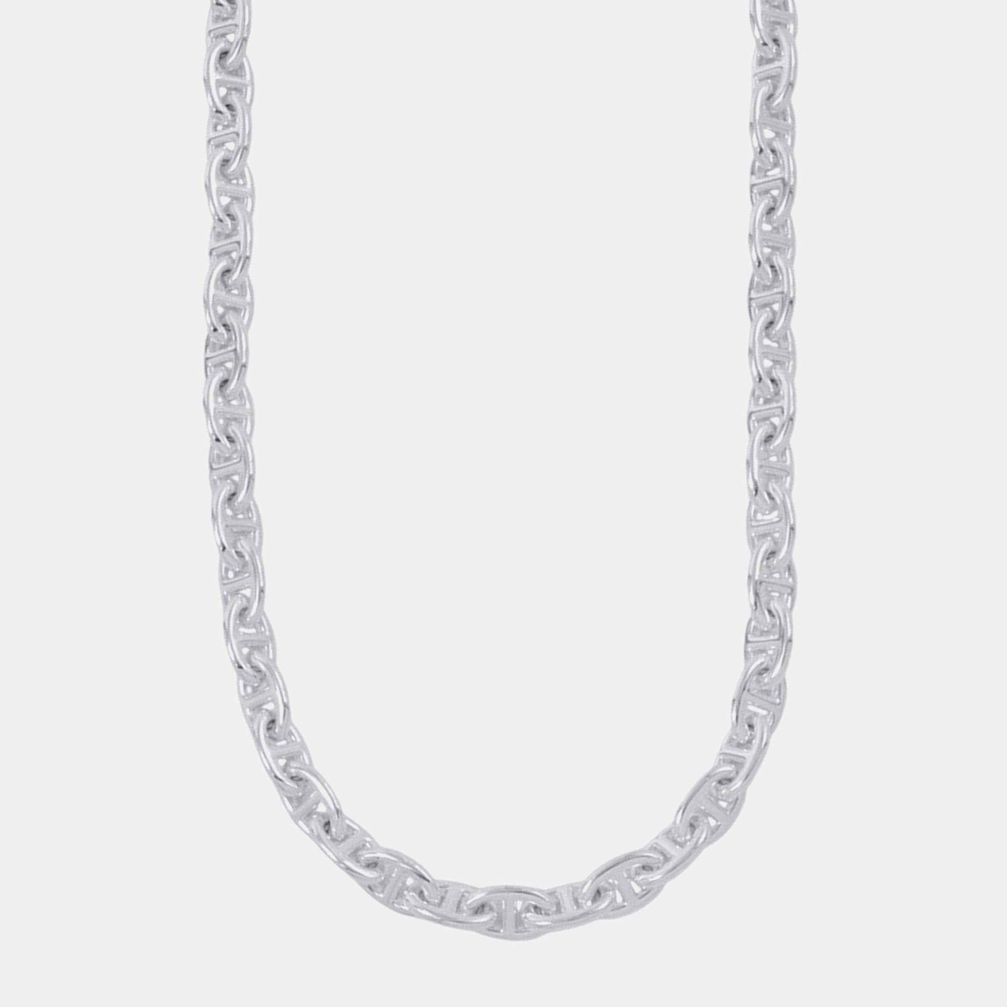مملوكة مسبقًا Hermes Chaine D'Ancre Necklace 43 Frames Size Pm Sv925