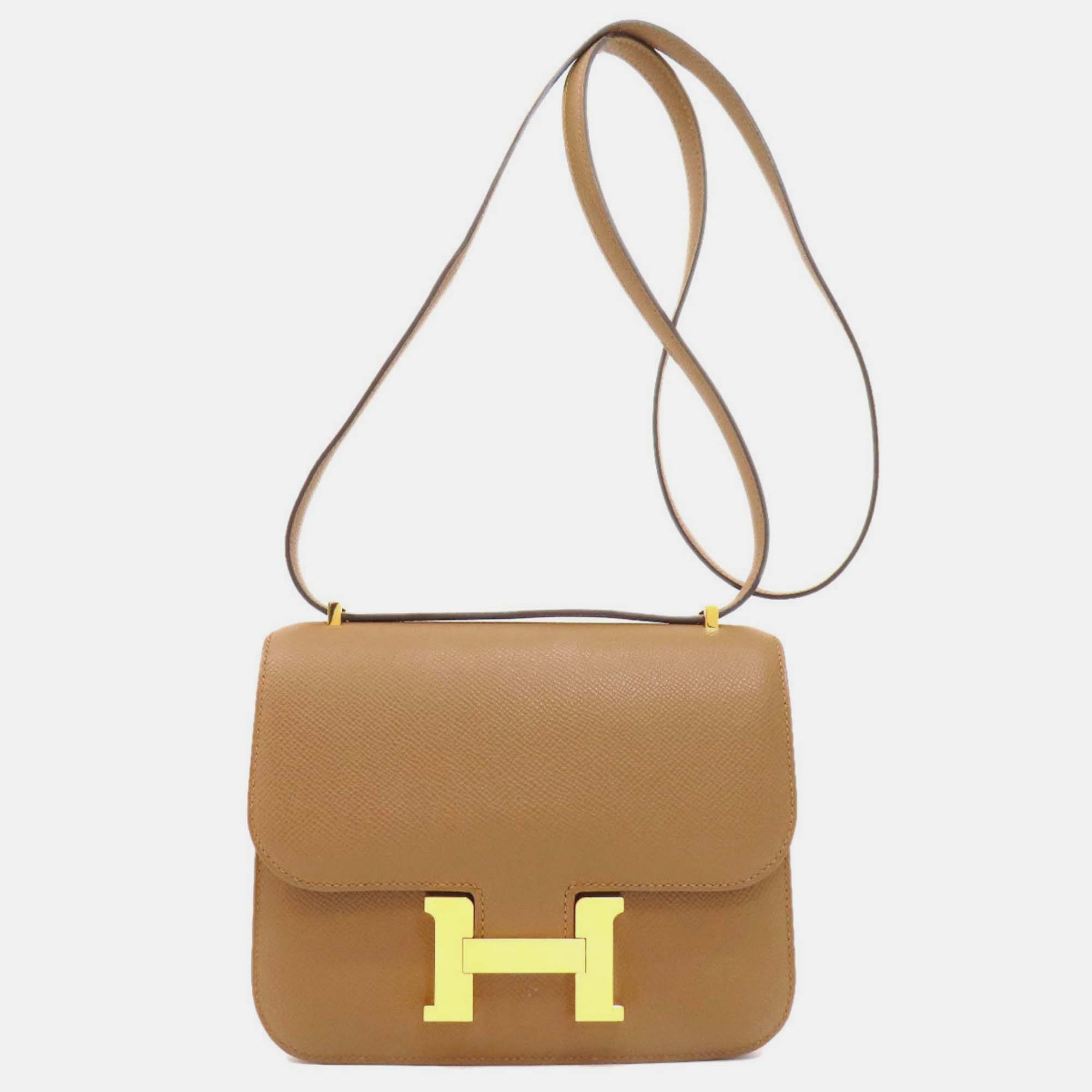 Hermes Brown Epsom Constance Bag