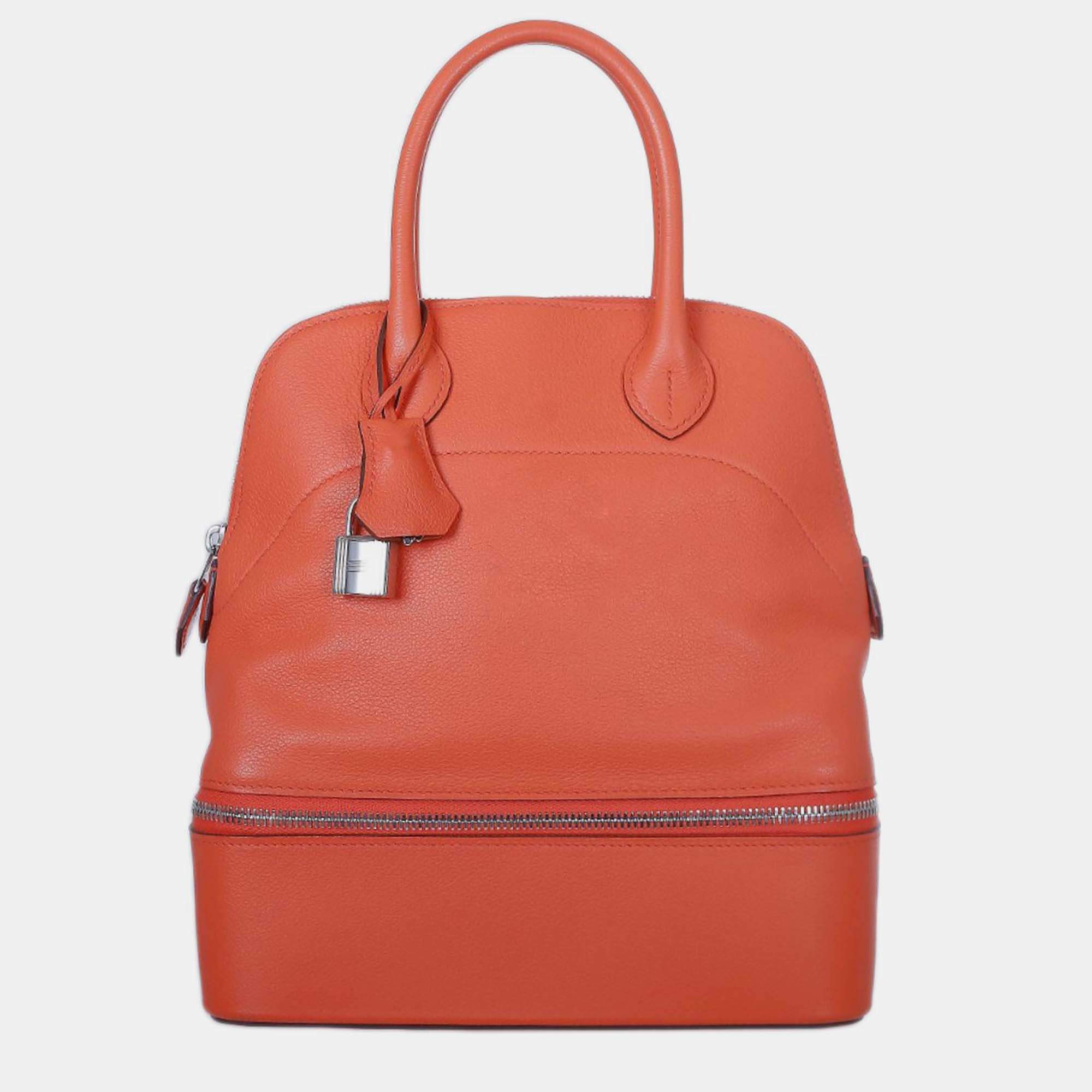 Hermes Capucine Evercolor Bolide Secret Bag