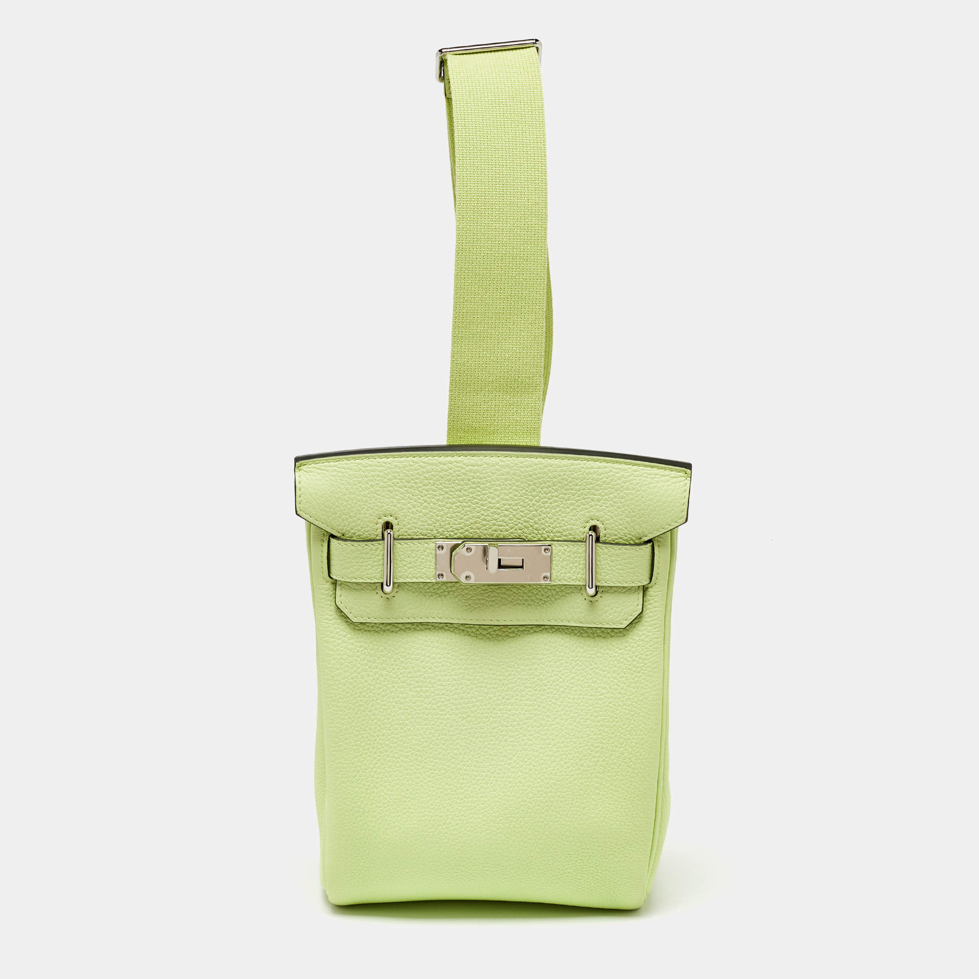 Hermes Vert Absinthe Togo Leather Hac A Dos PM Backpack