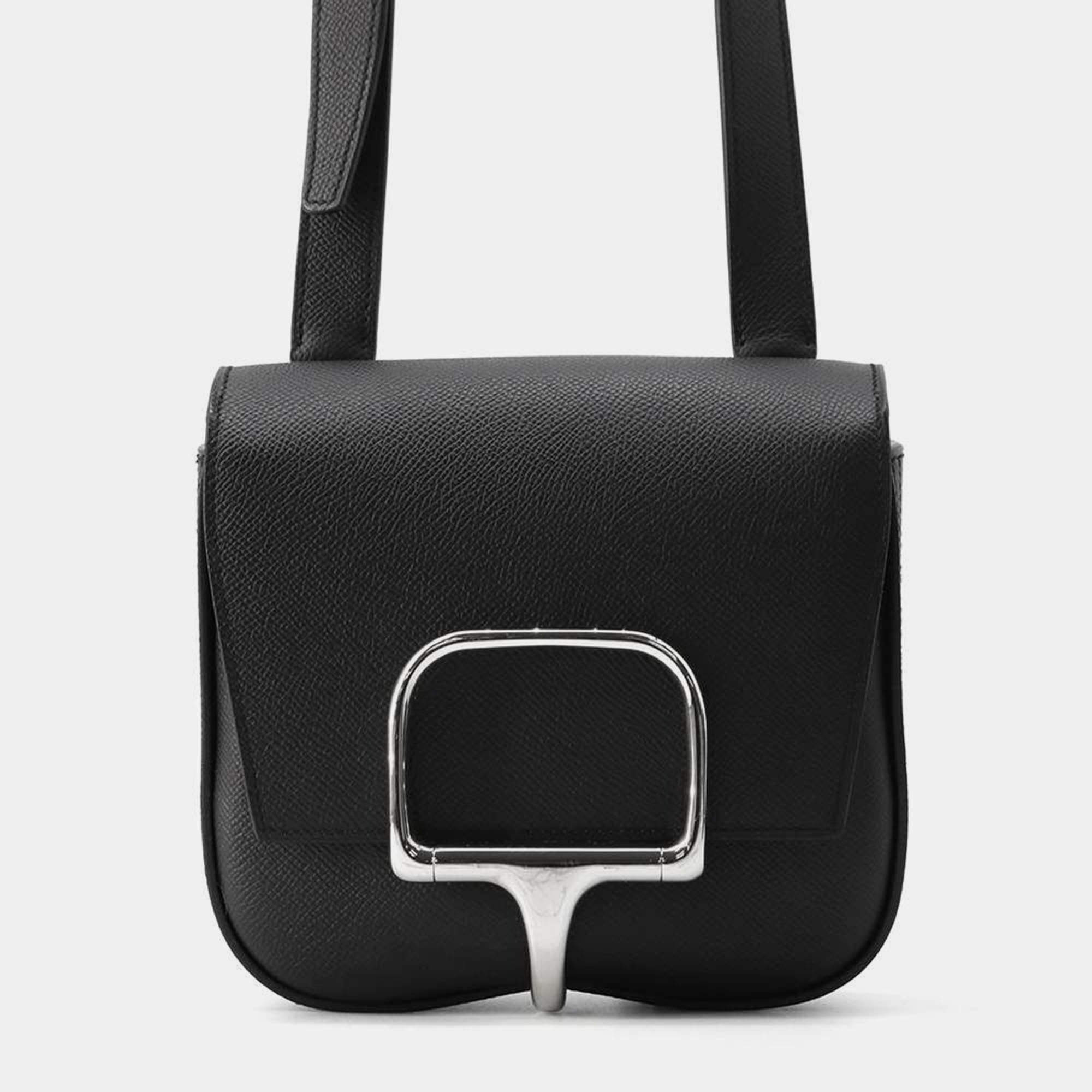 Hermes Black Epsom Della Cavaleria Size Mini