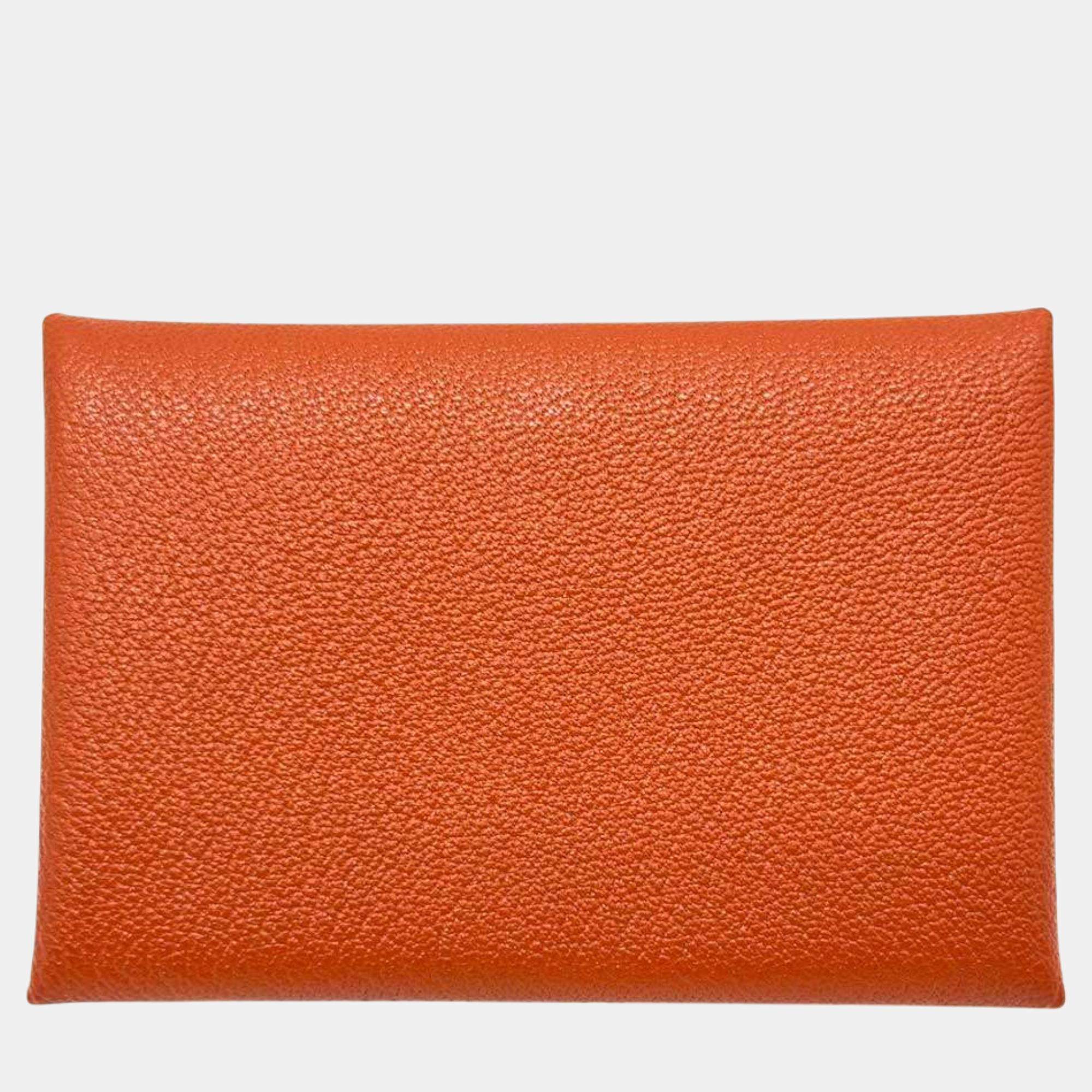 Hermes Calvi Duo Leather Coin Card Case