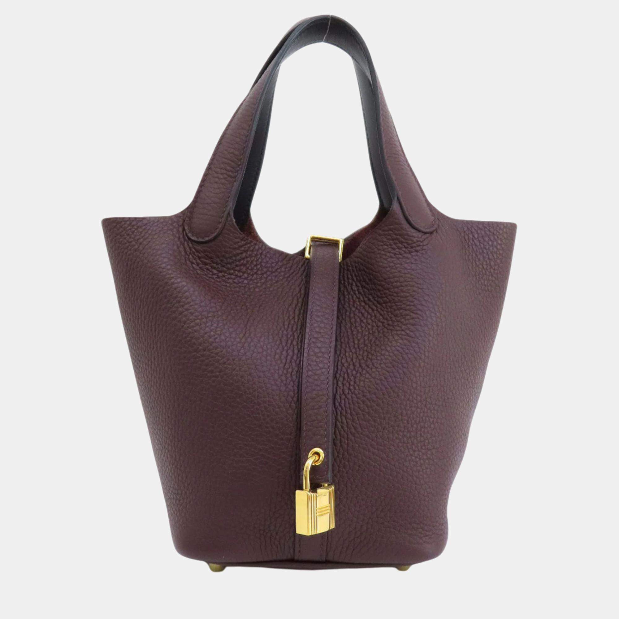Hermes Taurillon Swift Picotin Lock 18 Handbag