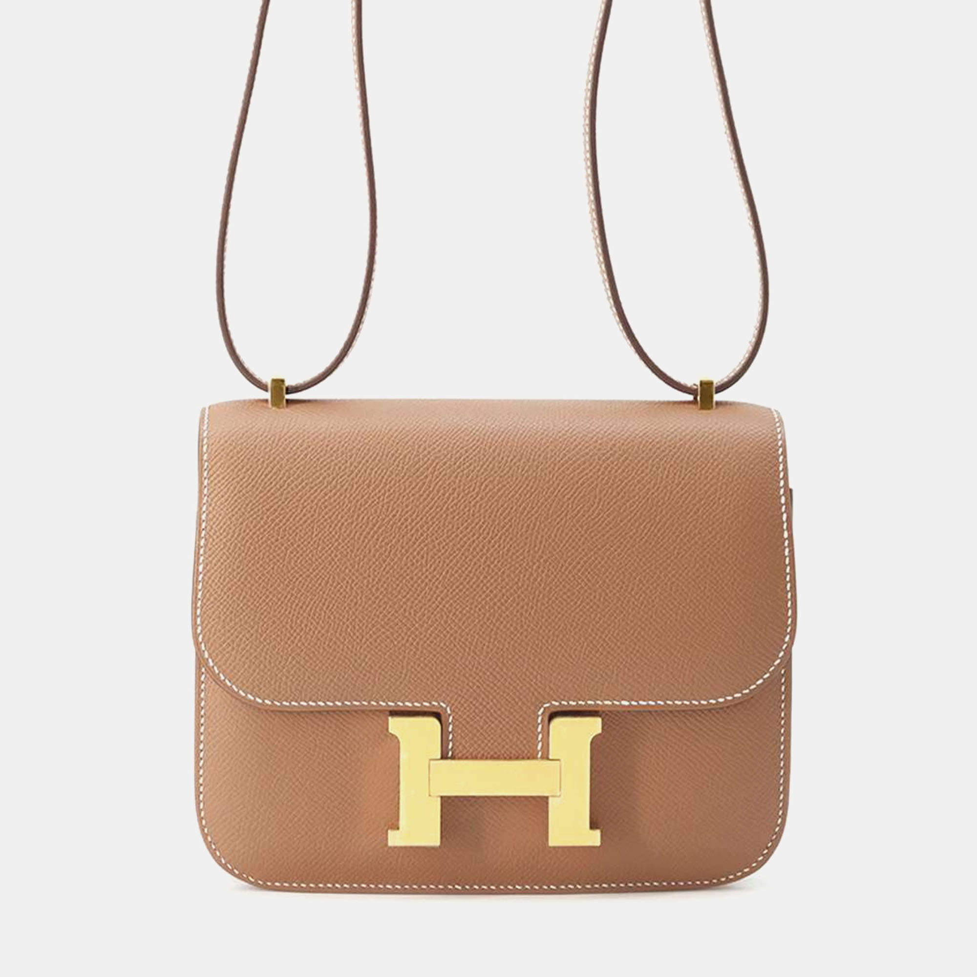 Hermes Miroir Gold Epsom Constance bag Size Mini